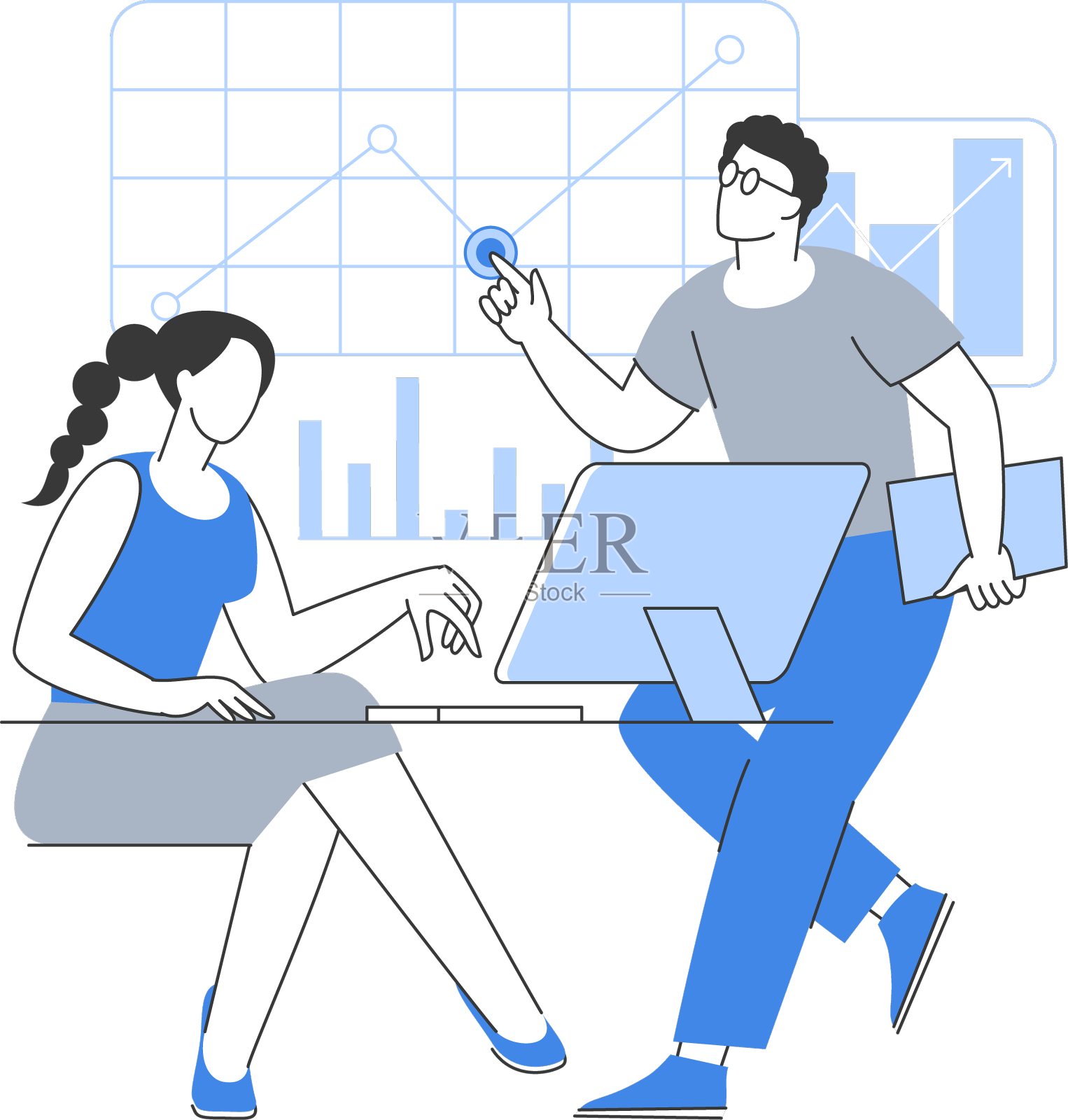 业务计划和分析设计元素图片