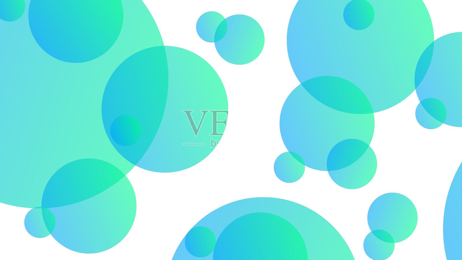 绿色和蓝色的抽象圆圈渐变现代设计元素图片