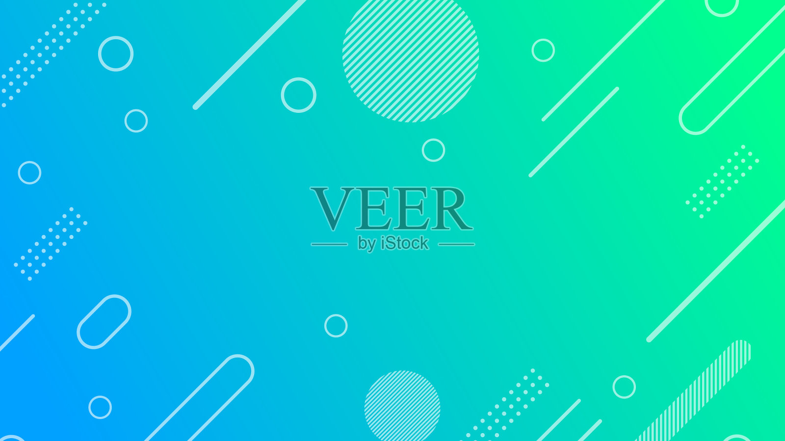 时髦的现代抽象背景绿色和蓝色插画图片素材