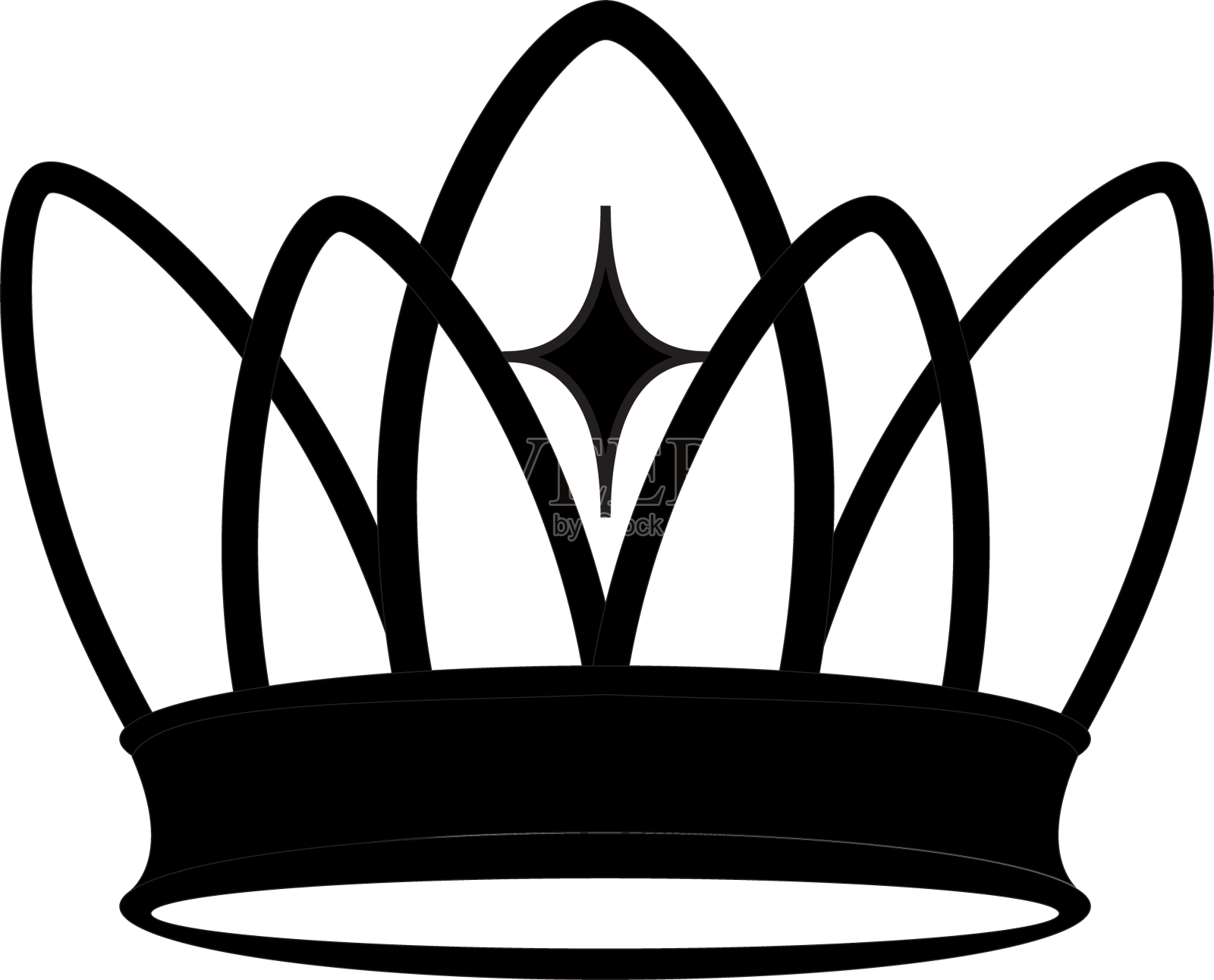 精致的公主皇冠切割设计元素图片