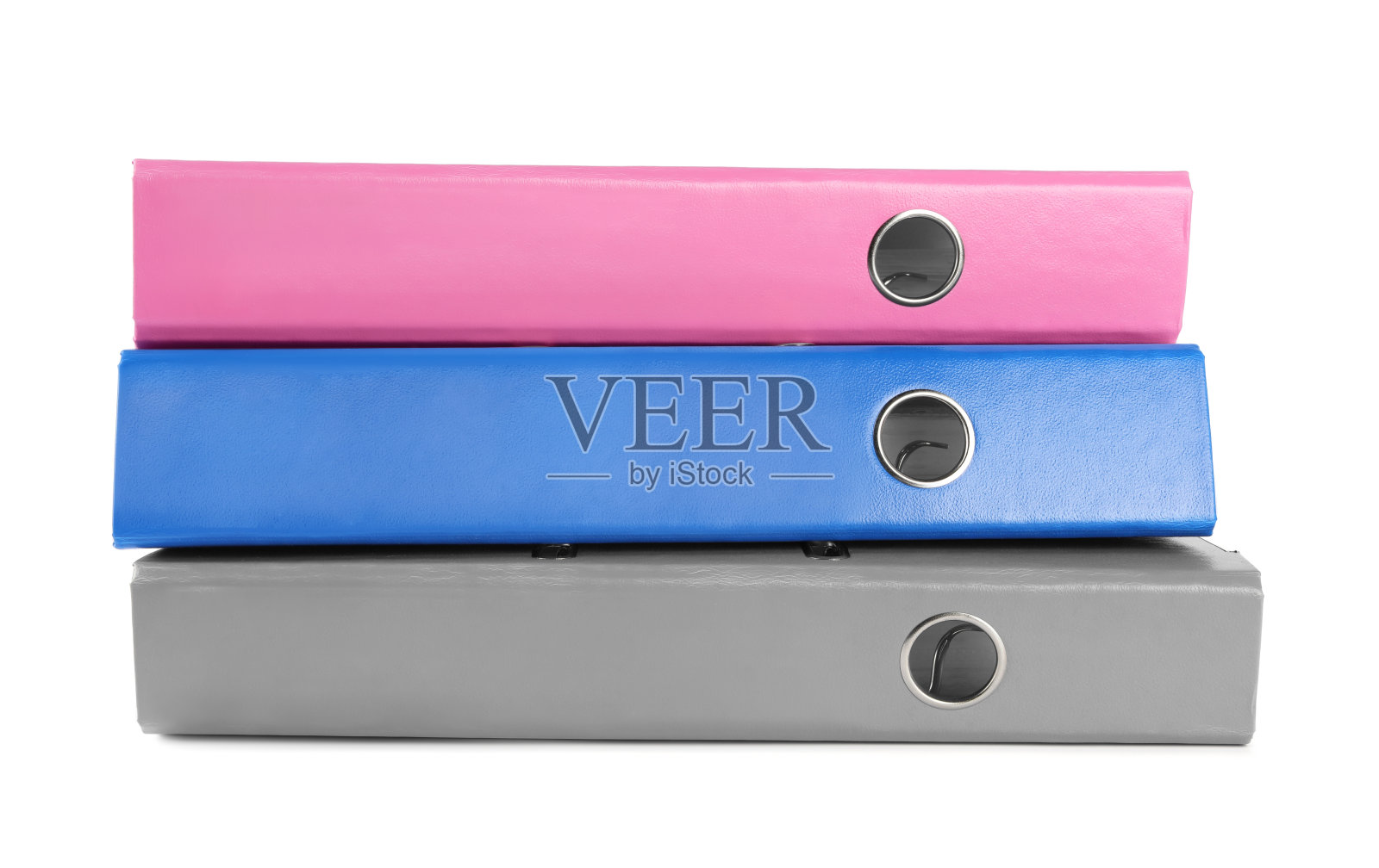 一堆隔离在白色的办公文件夹照片摄影图片