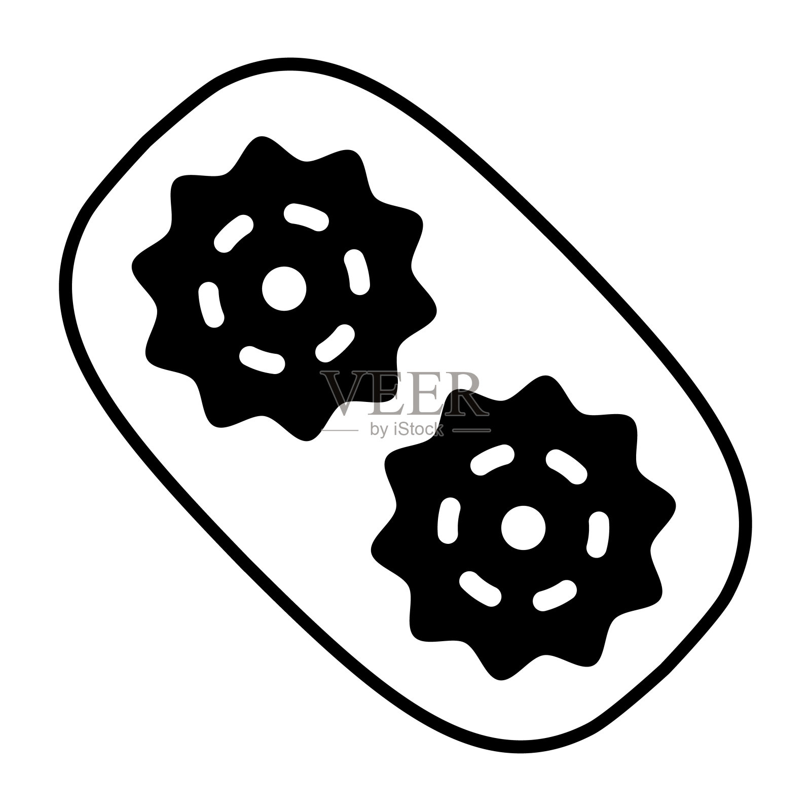 鱼在奶酪舒芙蕾固体图标，法国食物的概念，鱼舒芙蕾矢量标志在白色的背景，塔托莱字形风格的移动概念网页设计。矢量图形。插画图片素材