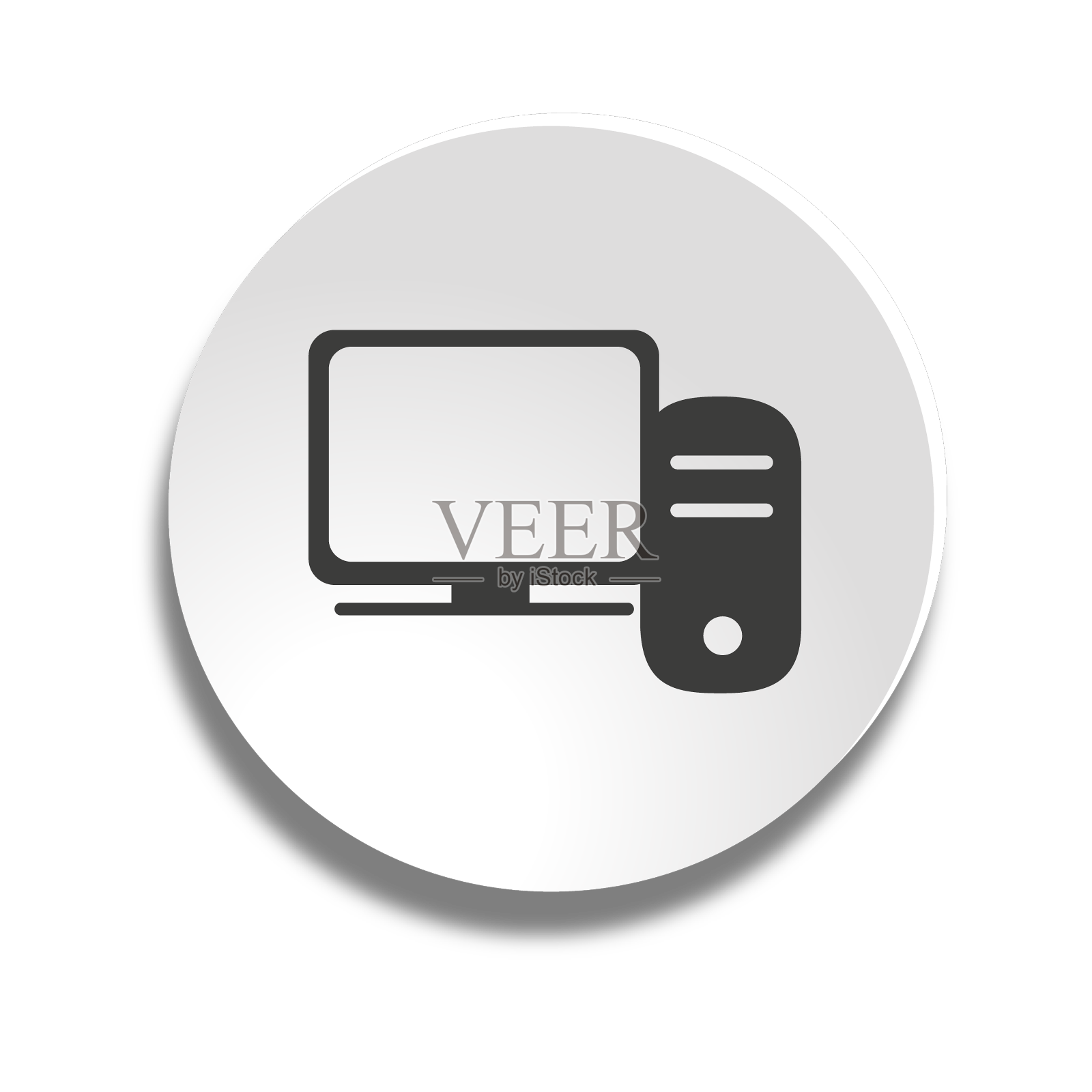 桌面PC气泡图标设计元素图片