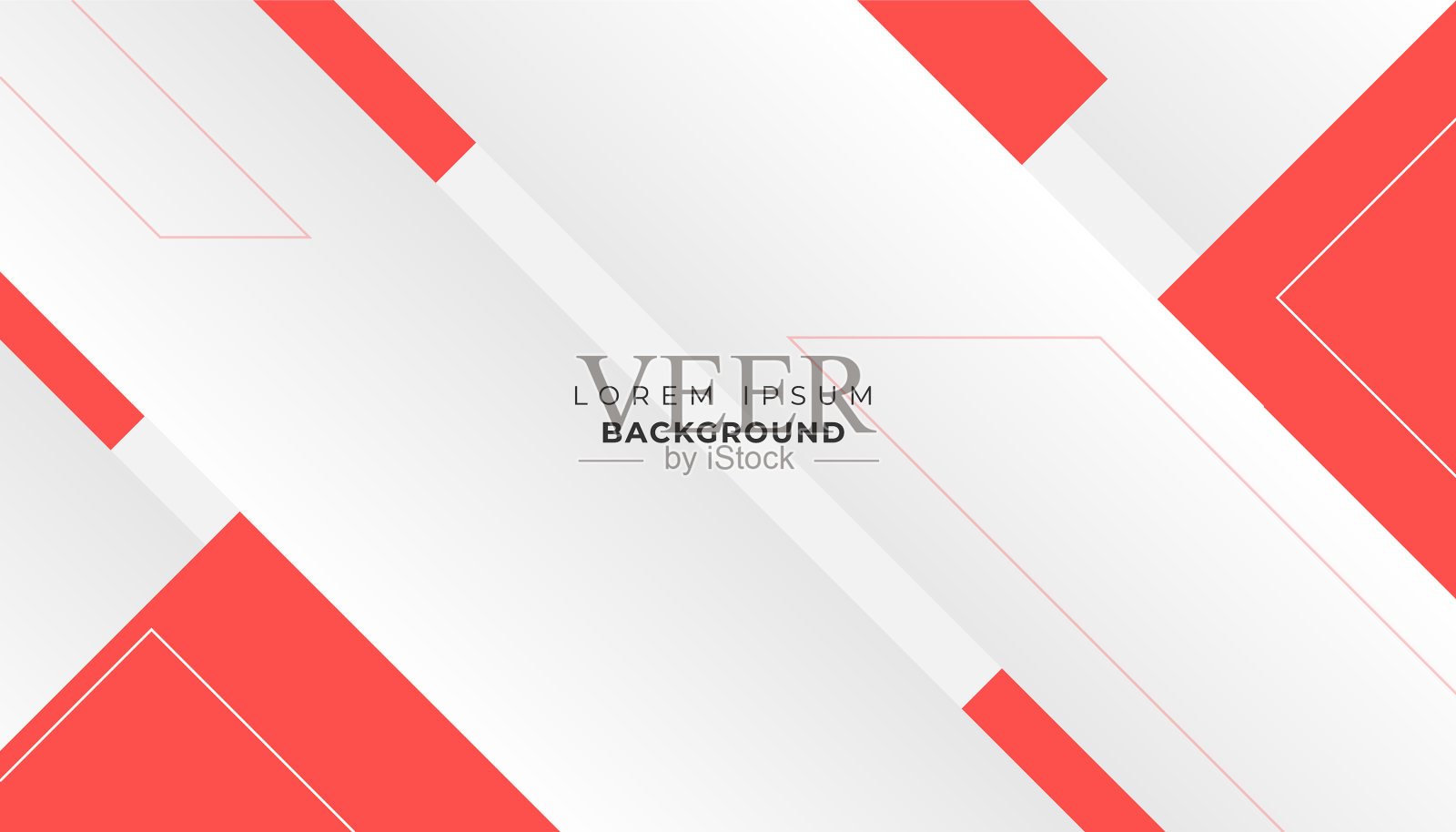 红白专业几何背景设计插画图片素材