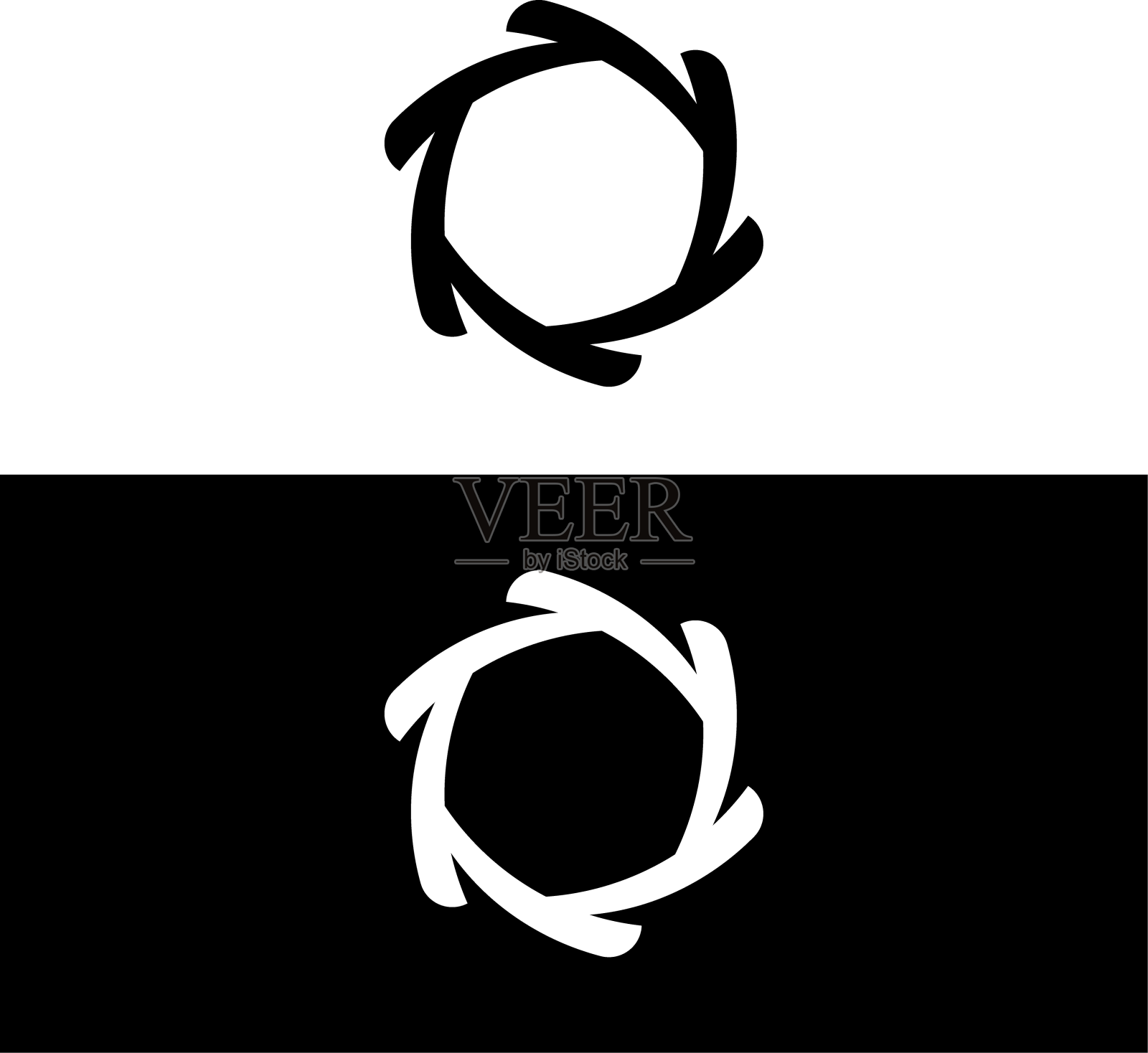 圆形图标标志模板圆形轮廓设计元素图片