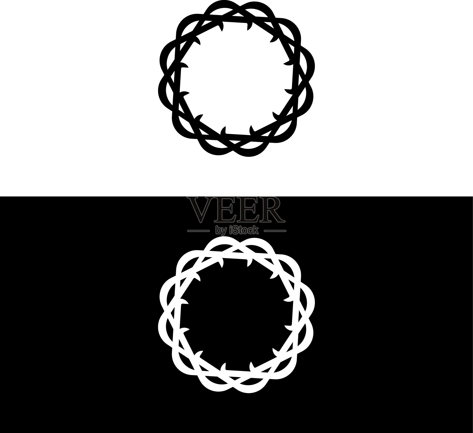 圆形标志模板圆形图标轮廓设计元素图片