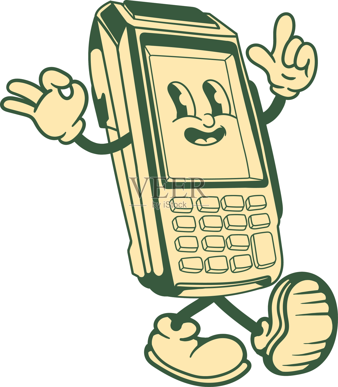 支付终端销售的复古设计特征设计元素图片