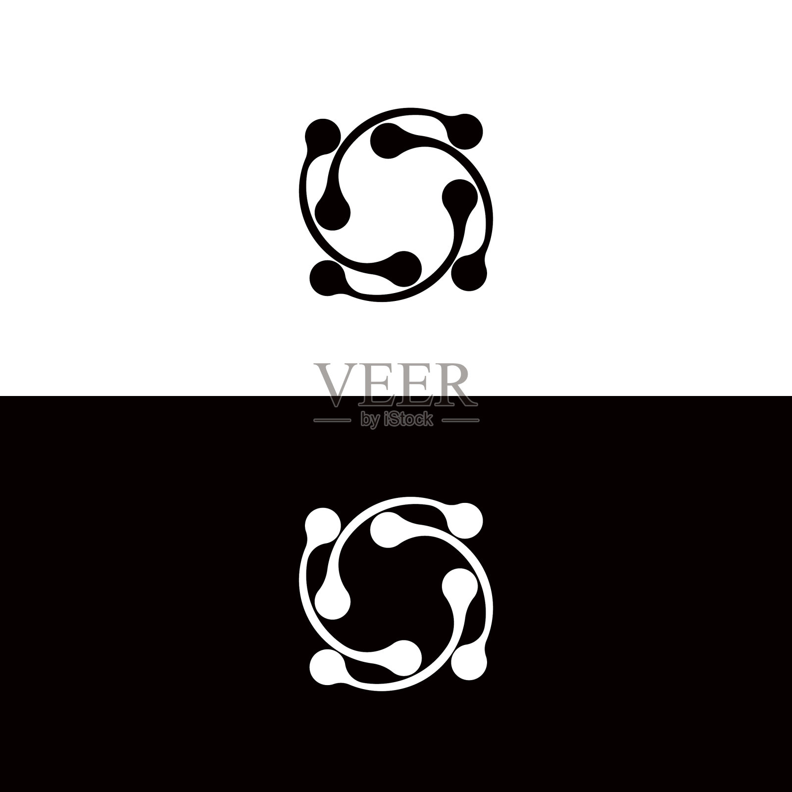 圆形标志模板设计圆形图标插画图片素材