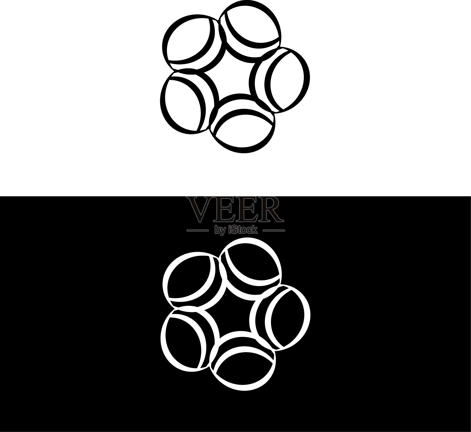 圆形标志模板设计圆形图标设计元素图片