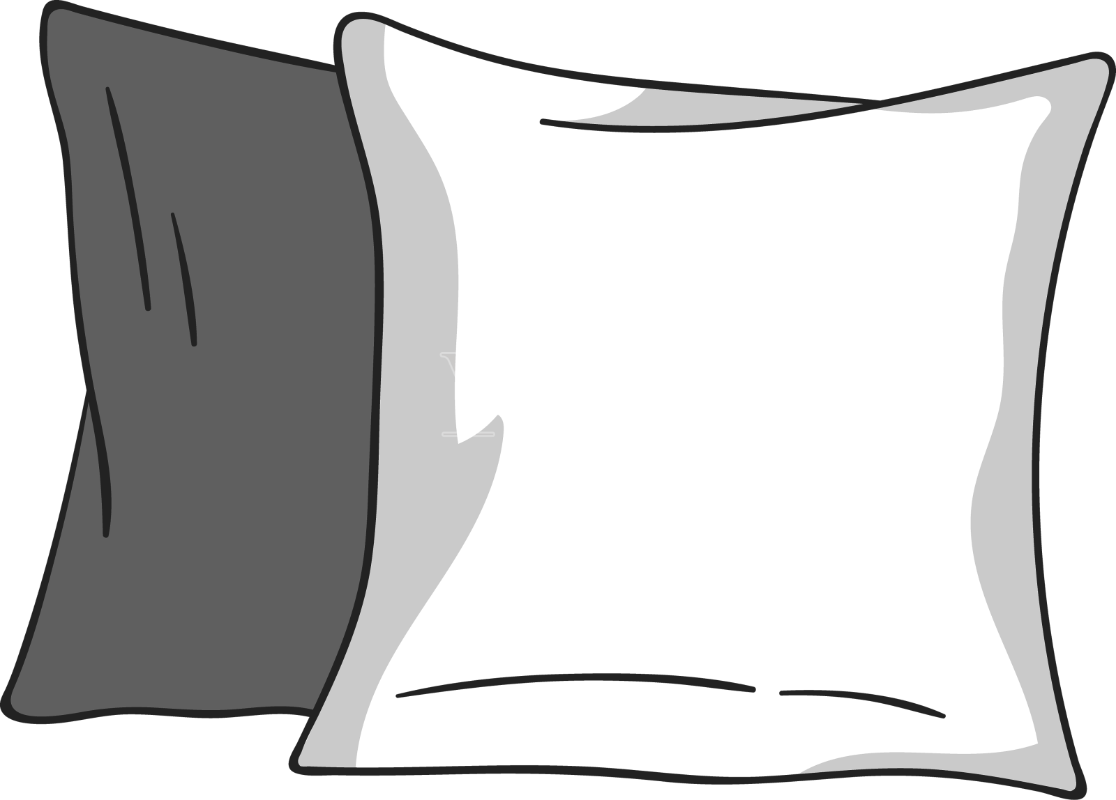 素描枕头设计元素图片