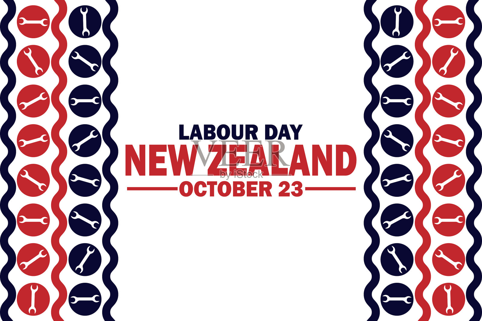 新西兰劳动节插画图片素材