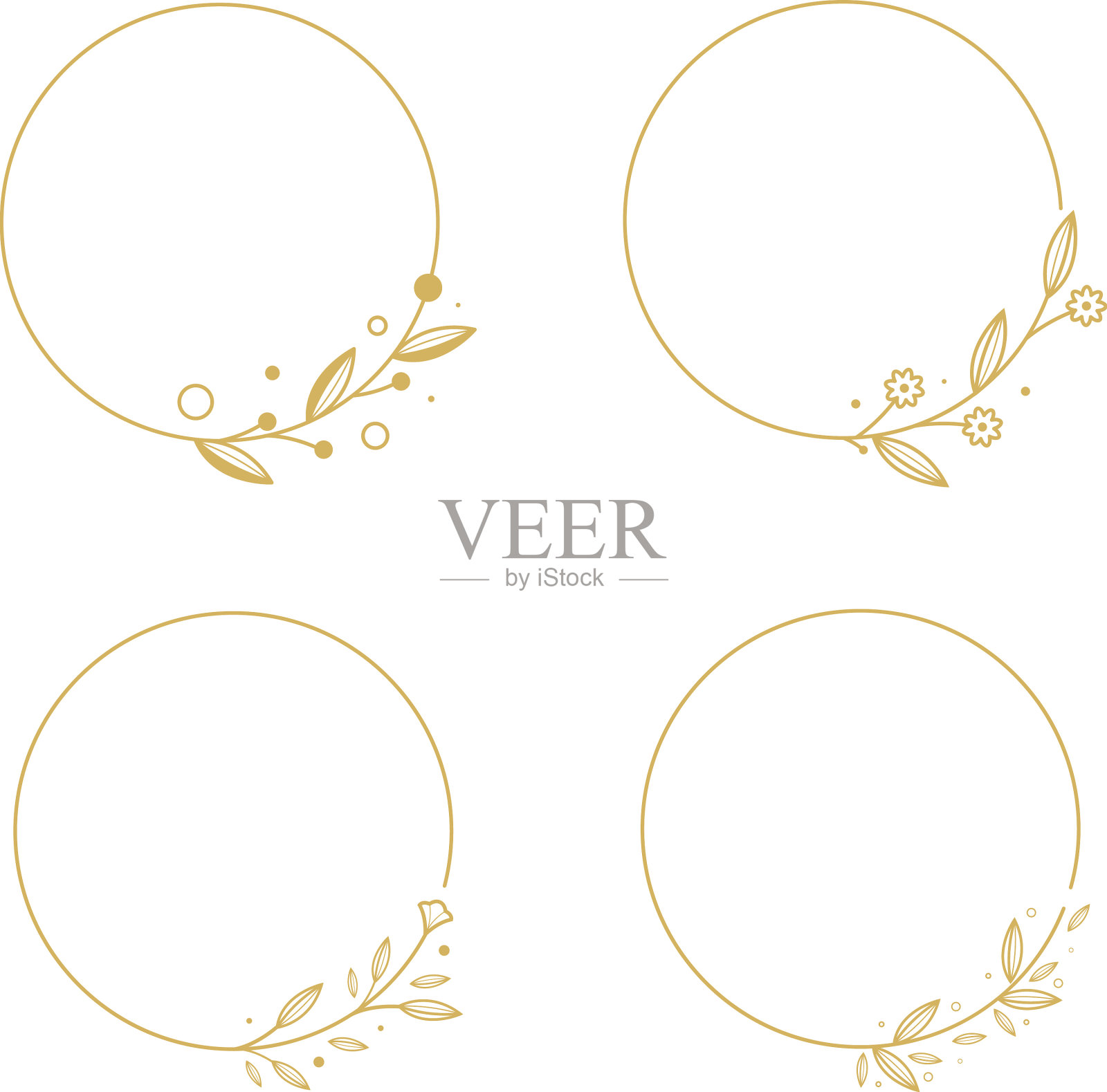 婚礼花架元素设计插画图片素材