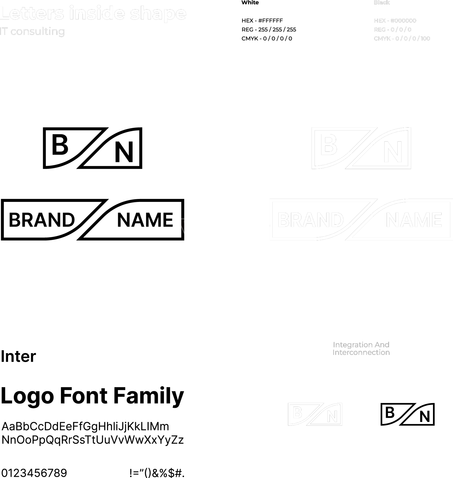 它咨询品牌单色模板设计元素图片