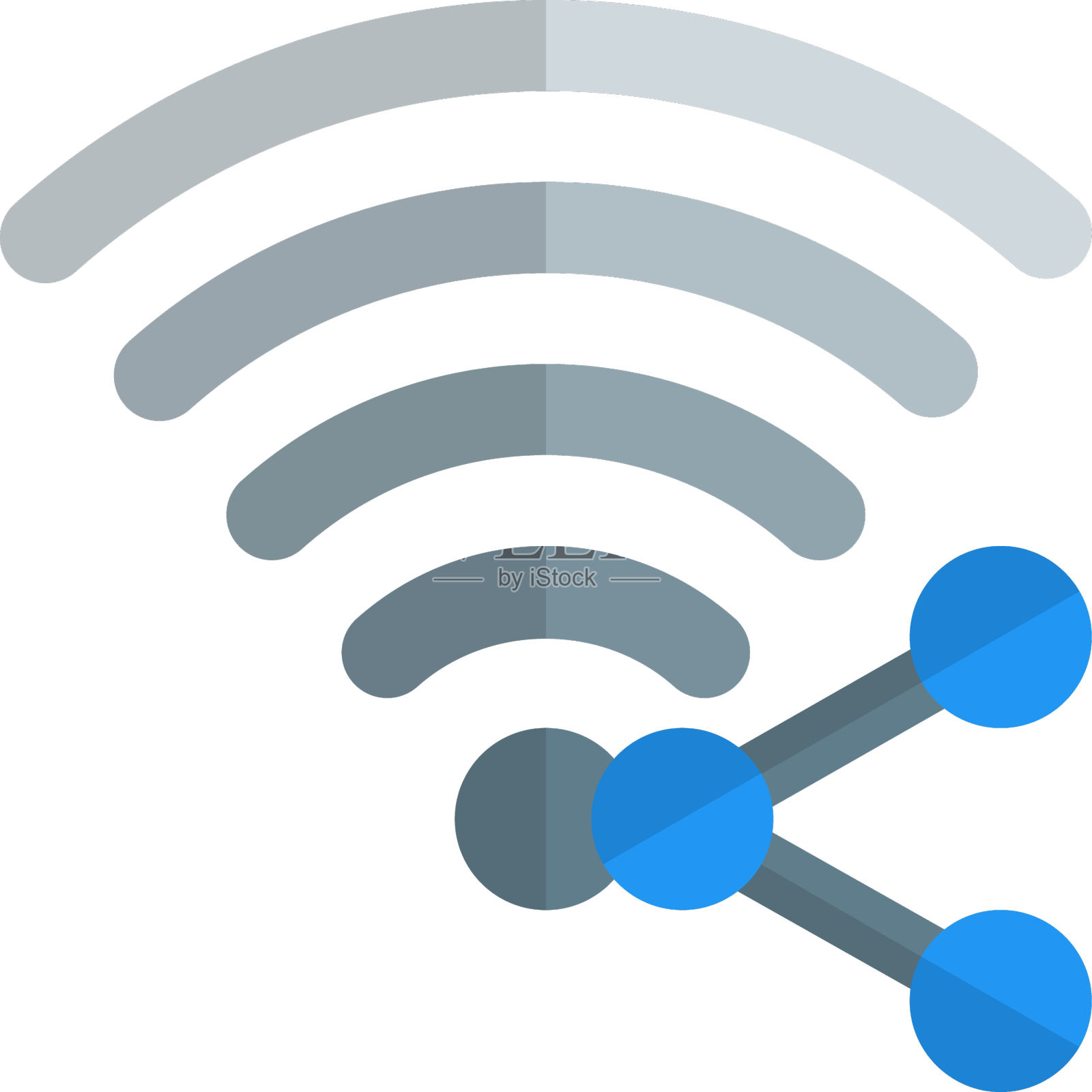 使用wifi在设备之间传输数据设计元素图片