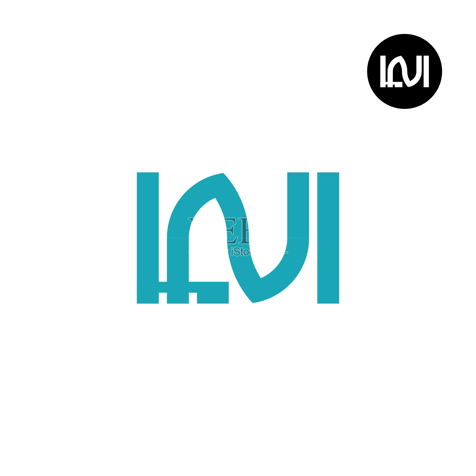 字母lni字母组合标志设计设计元素图片