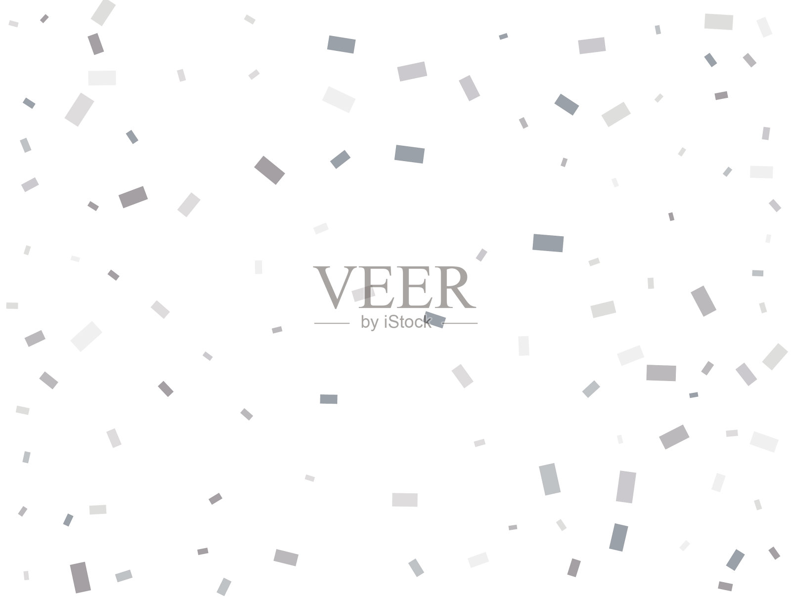 现代轻银矩形闪光彩纸插画图片素材