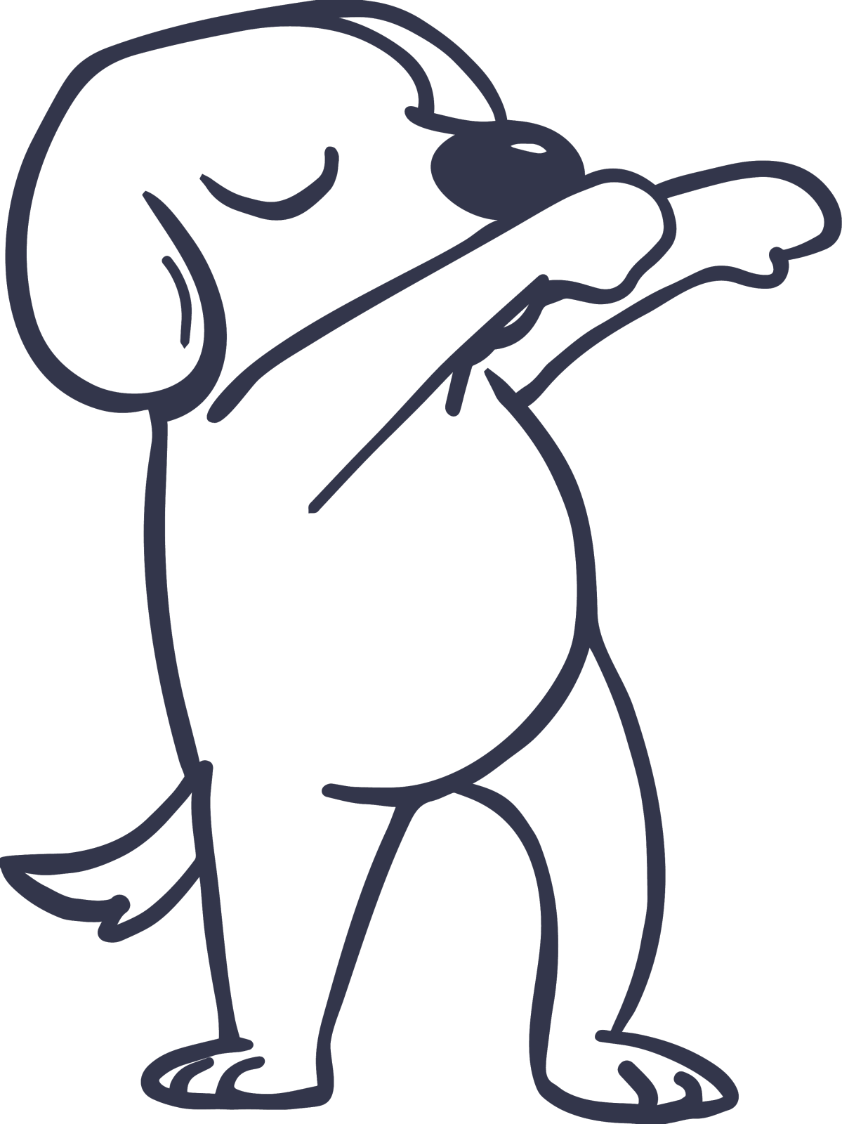 狗舞舞步设计元素图片