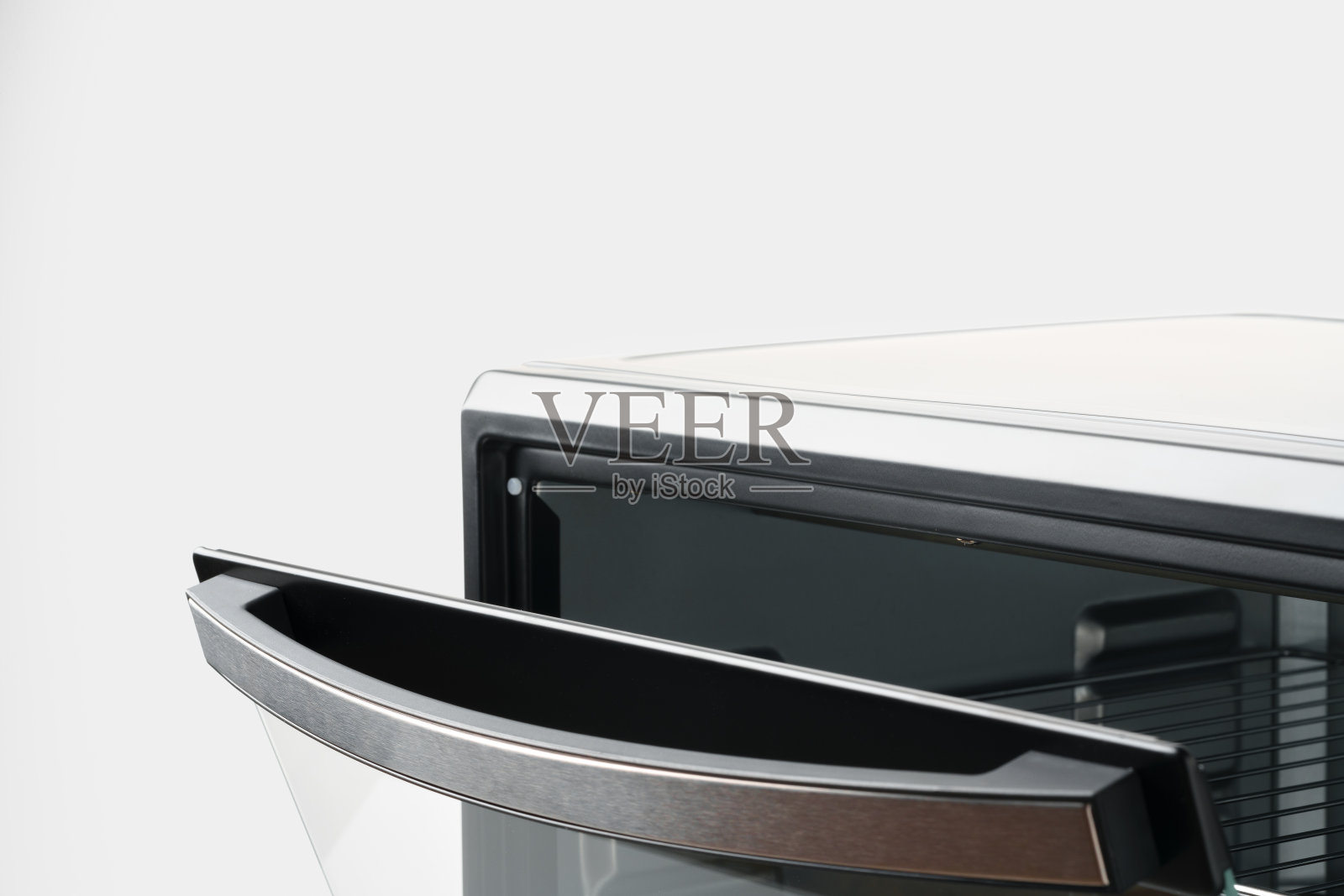 黑色迷你电烤箱家用电器特写照片摄影图片