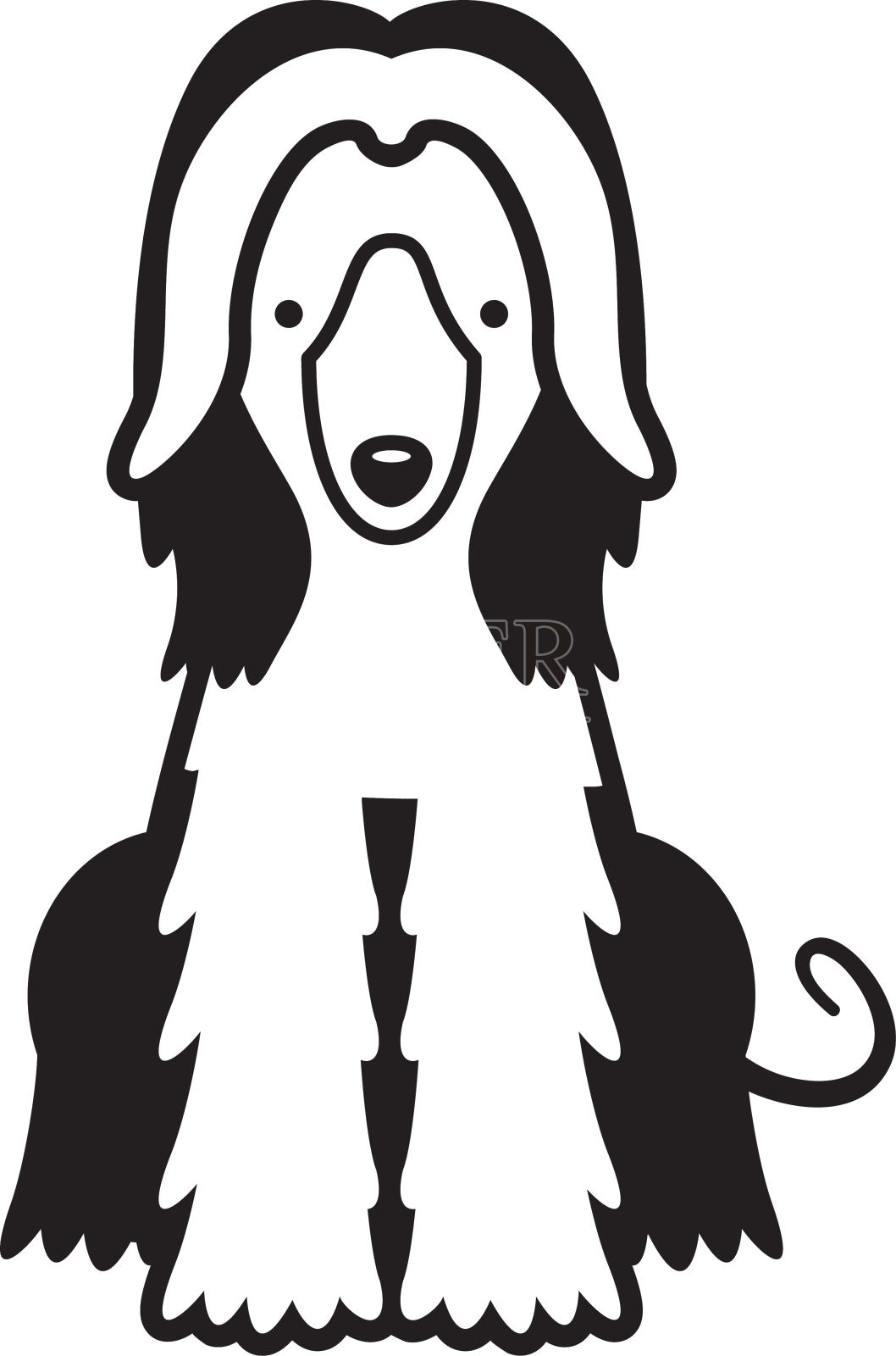 小狗毛茸茸的设计元素图片