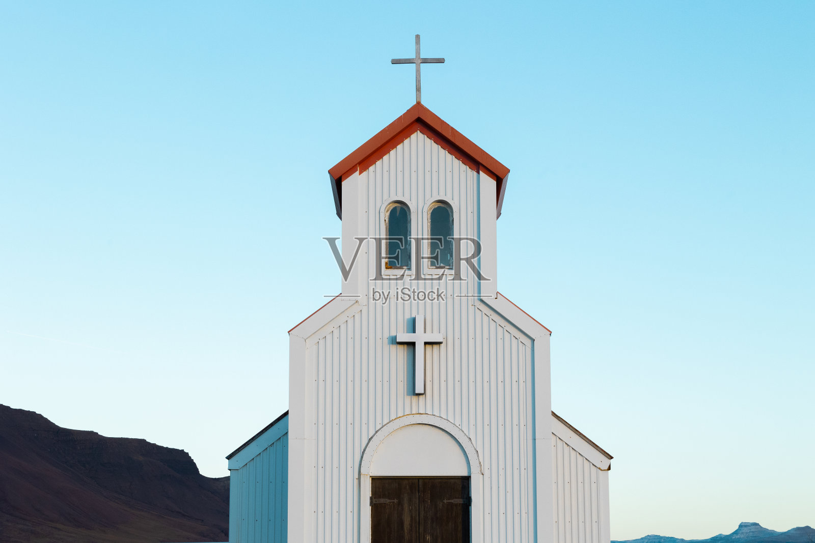冰岛的教堂照片摄影图片