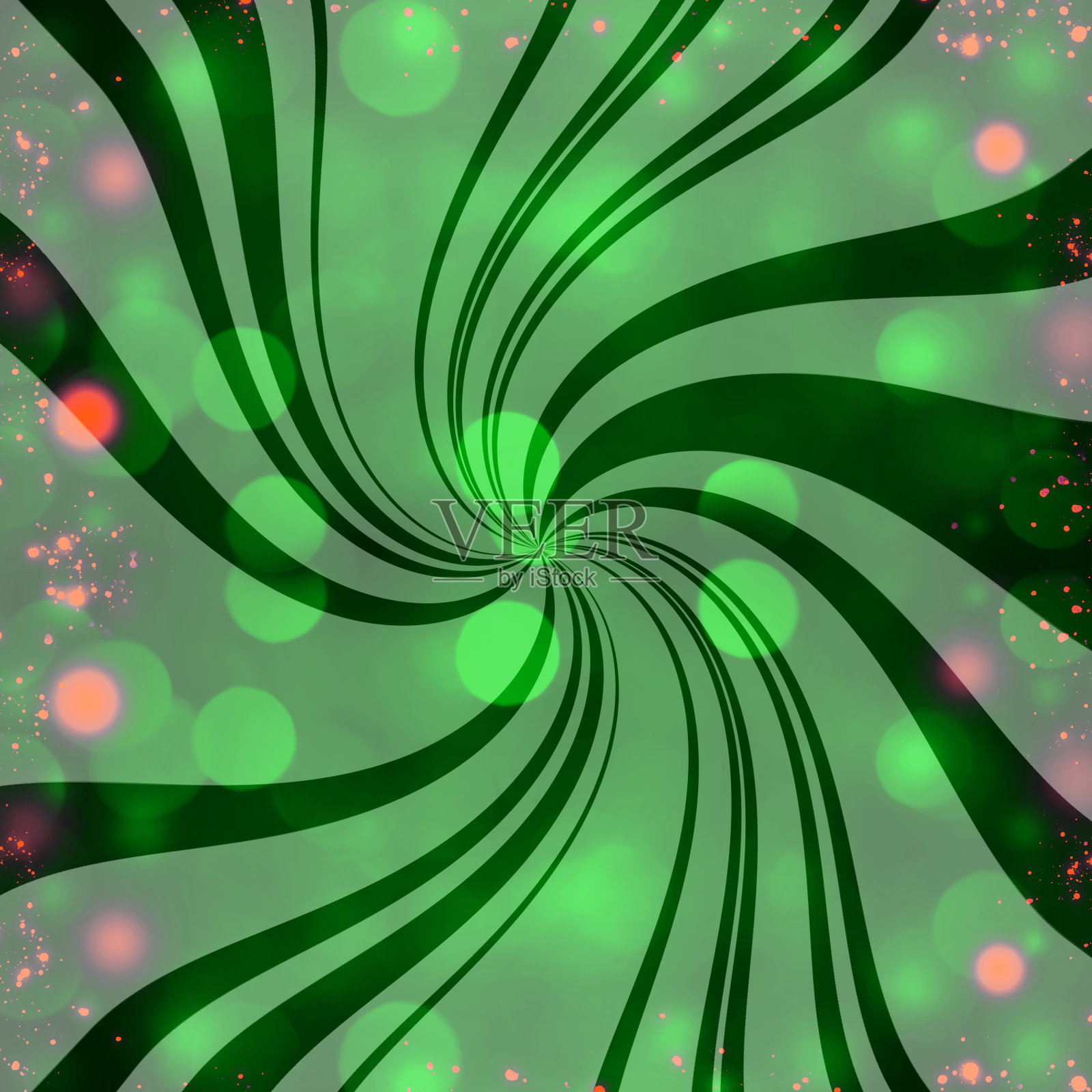 抽象扭曲形状的背景与散焦灯照片摄影图片