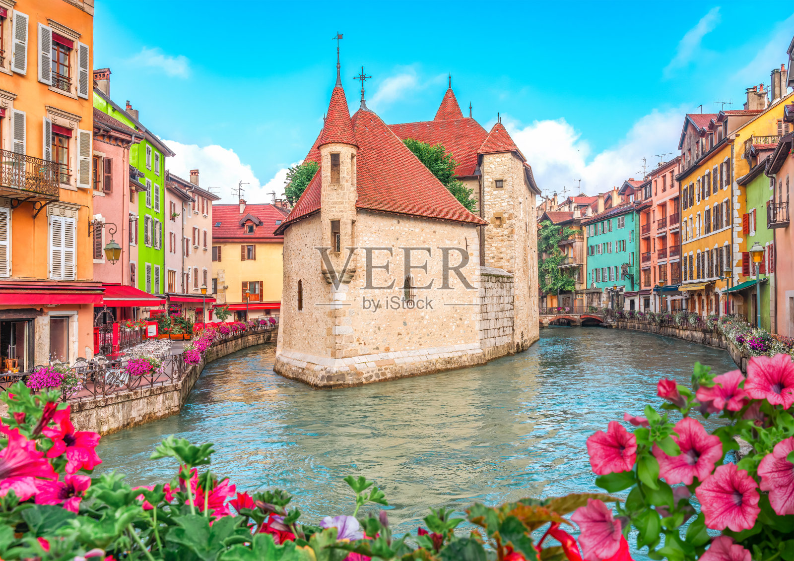 法国，安纳西古城照片摄影图片