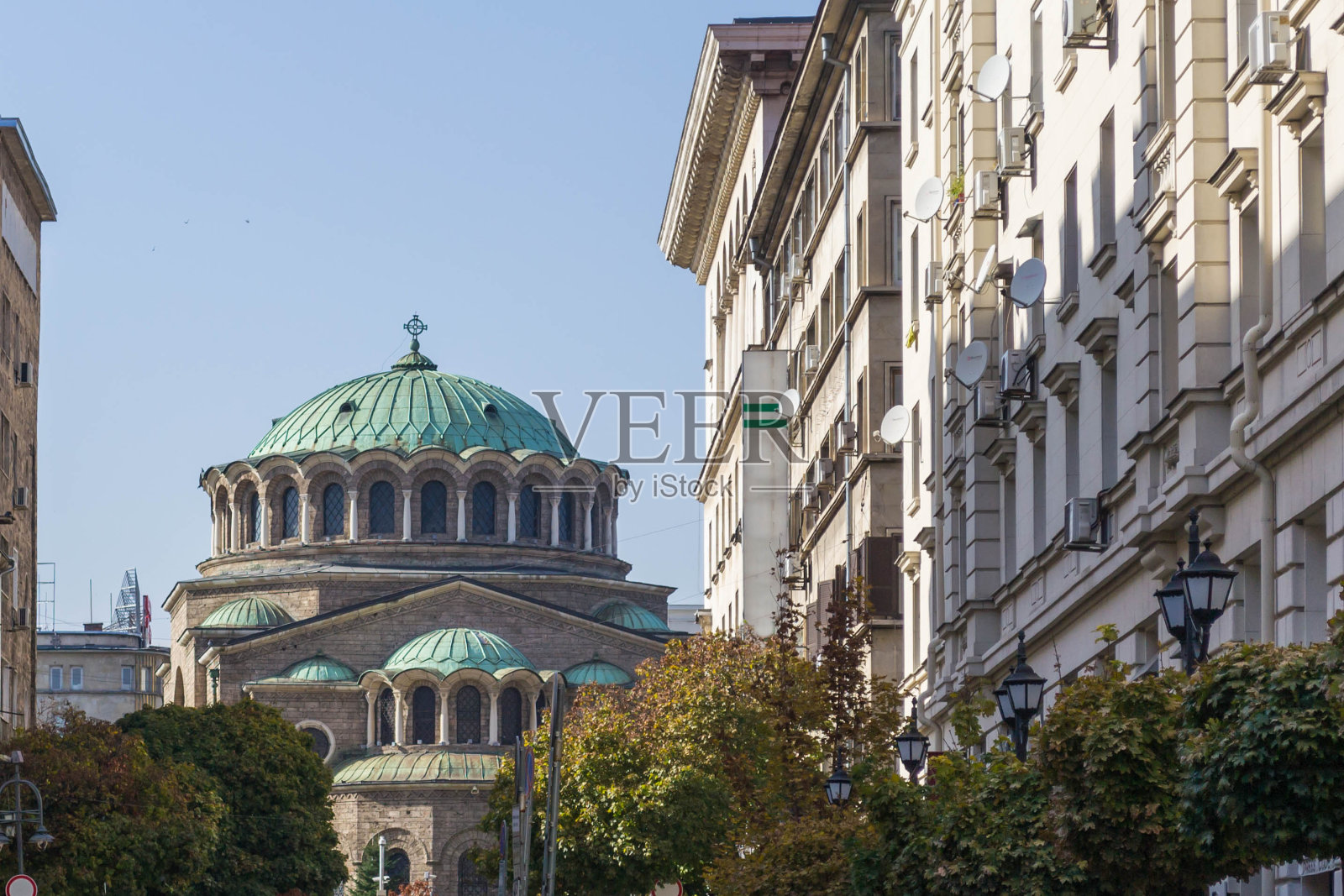 保加利亚索非亚的Sveta Nedelya教堂照片摄影图片