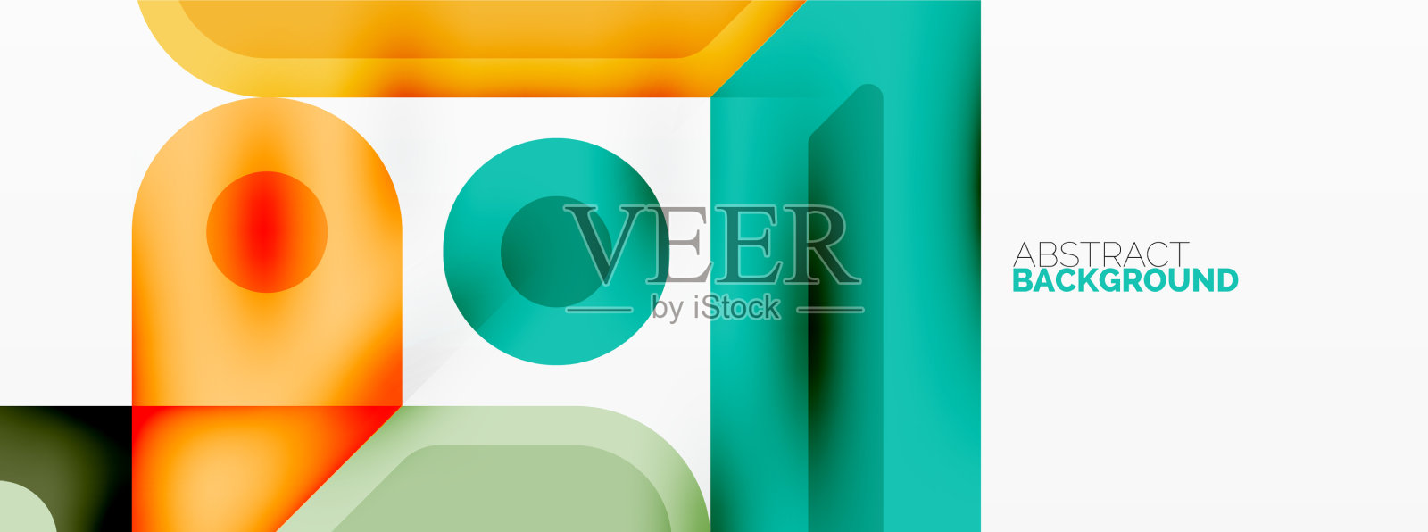 正方形和圆形最小抽象背景插画图片素材