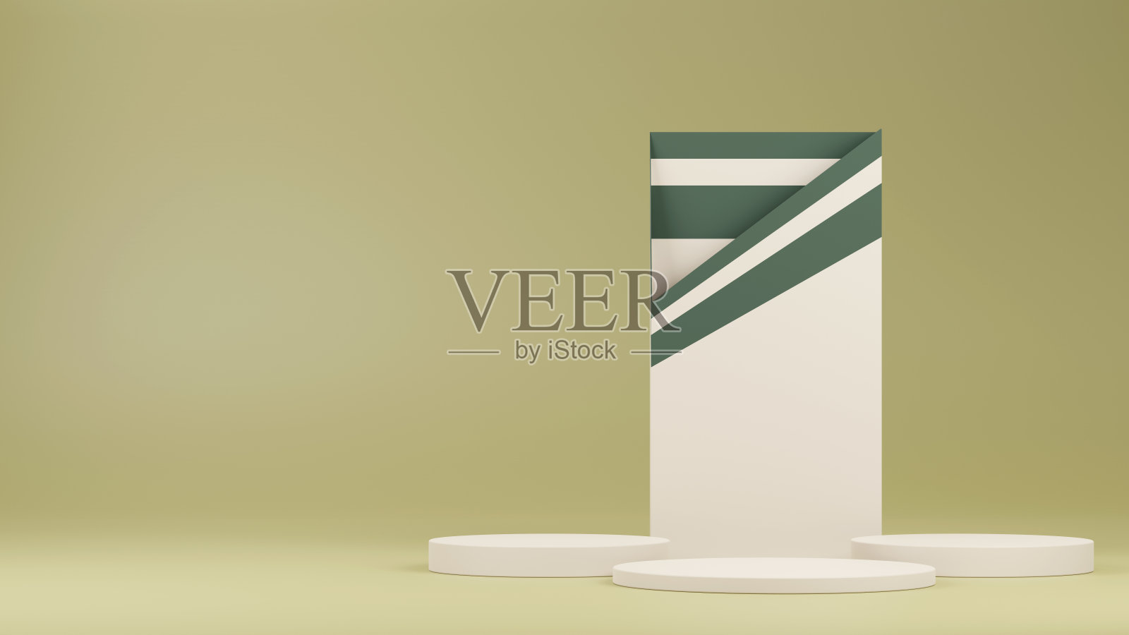 空的棕色讲台工作室房间背景与抽象的对角线窗户光影。照片摄影图片