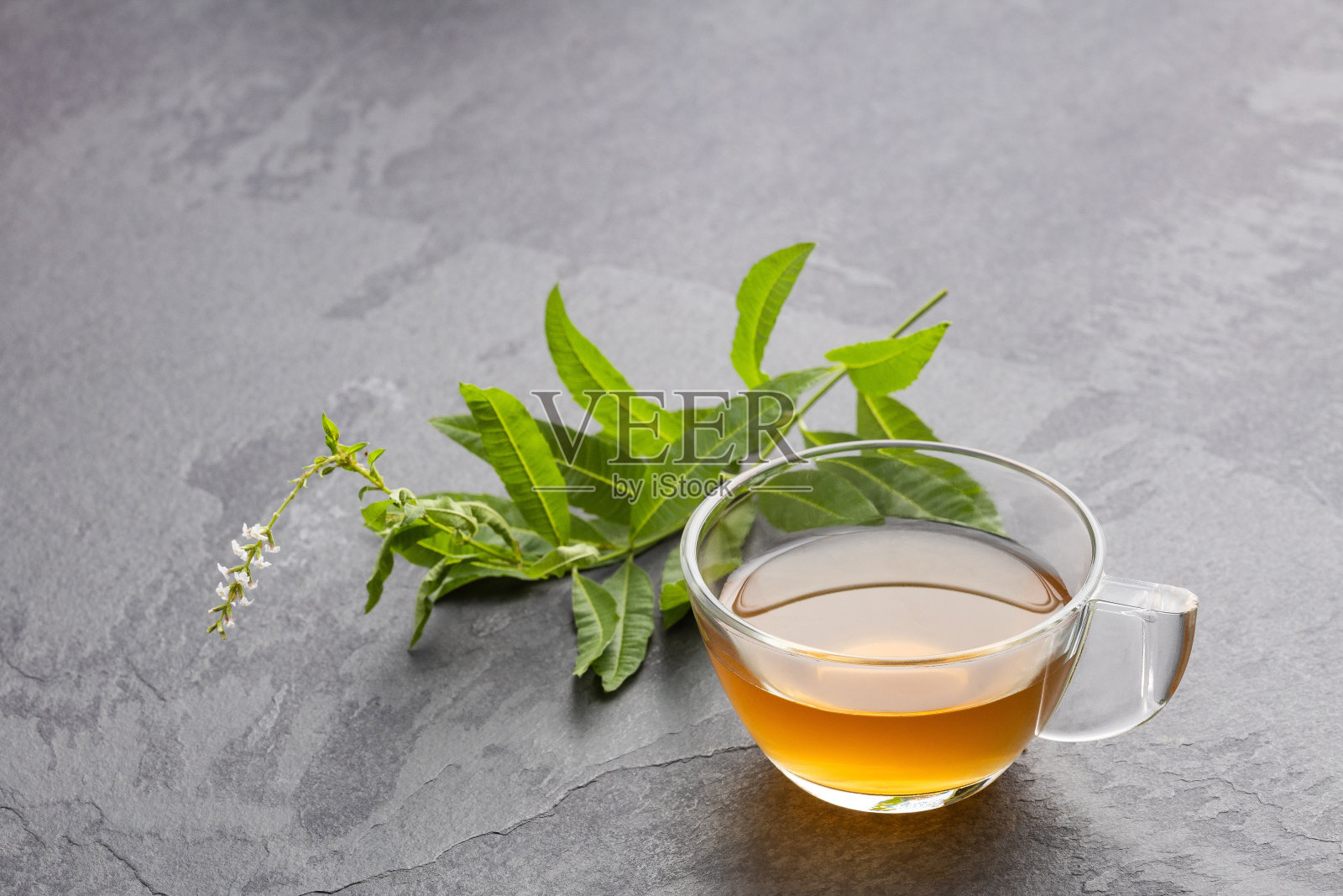 柠檬马鞭草热饮-有机新鲜植物柠檬马鞭草照片摄影图片