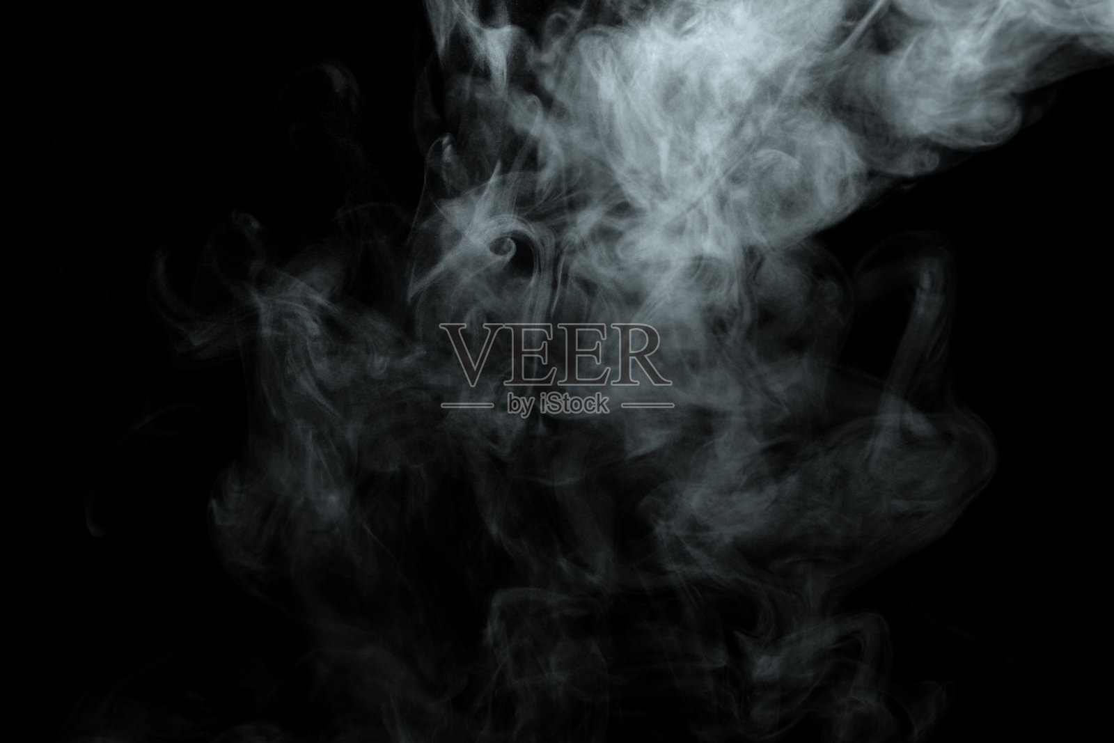 抽象粉末或烟雾效果孤立在黑色背景照片摄影图片