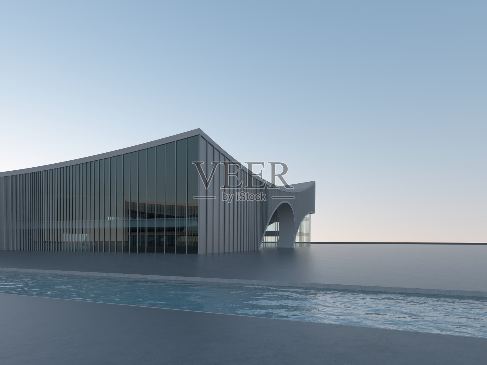 3D城市建筑之夜广场照片摄影图片