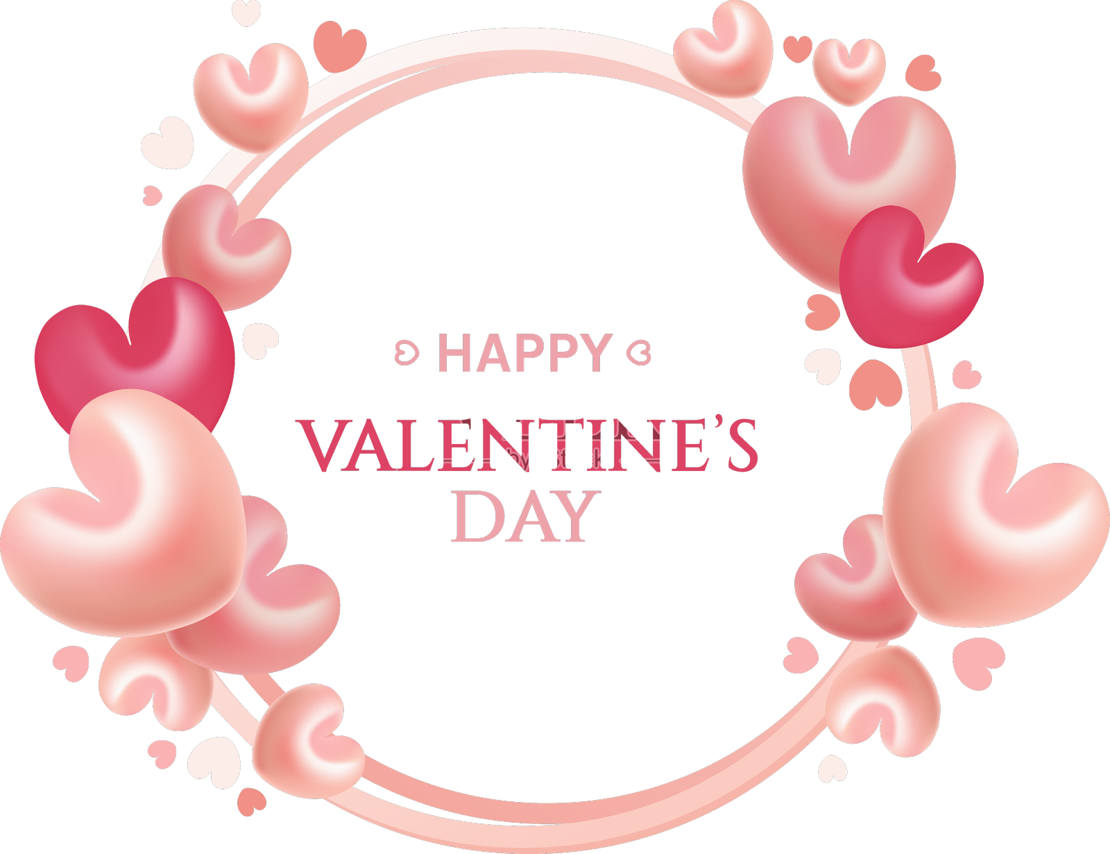 情人节传单小册子或横幅设计设计元素图片