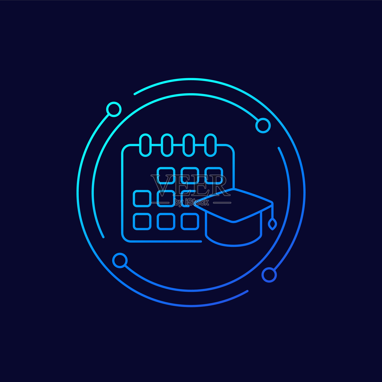 健身，健康，健身房时尚图标上的圆圈插画图片素材