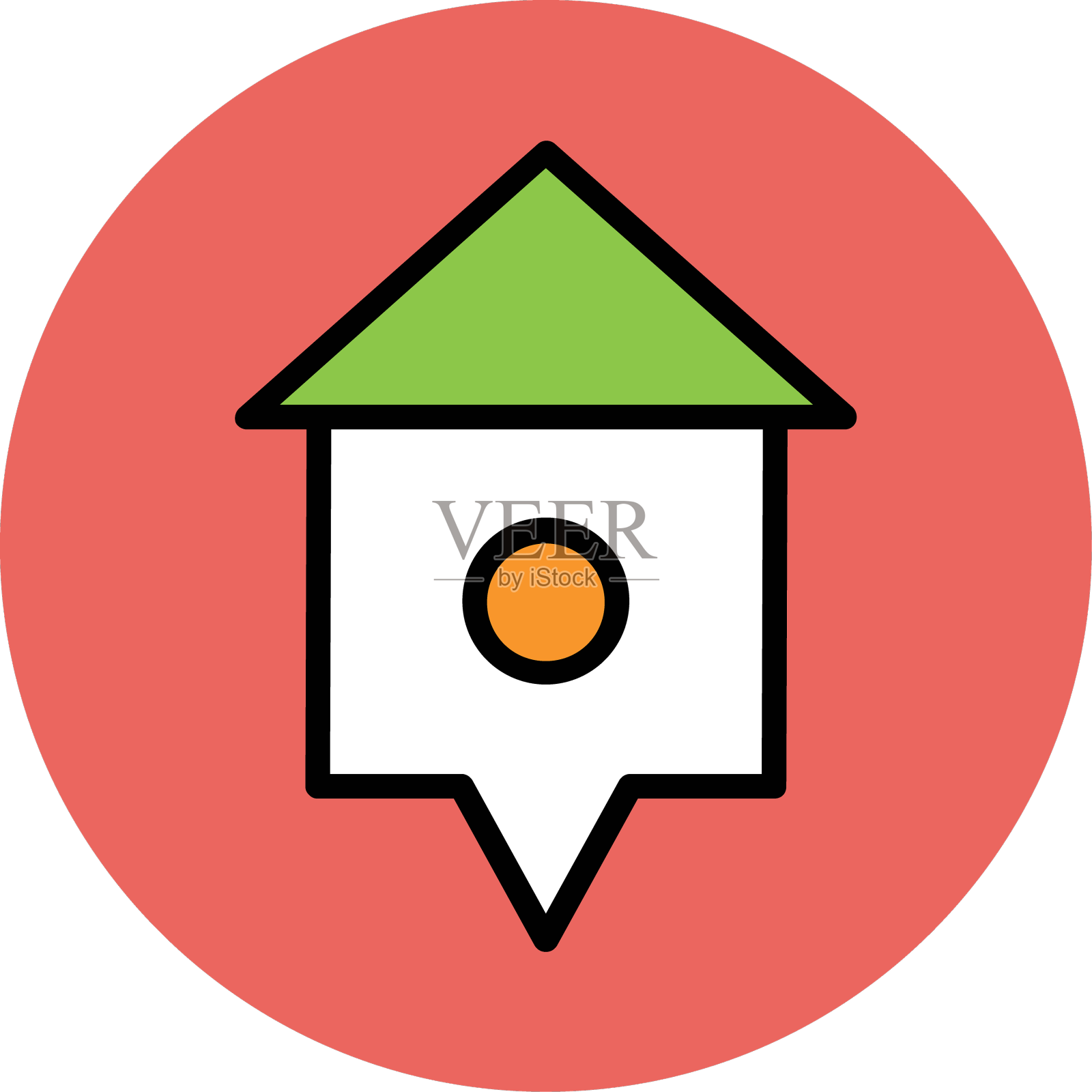 现代建筑师和建筑图标概念设计元素图片