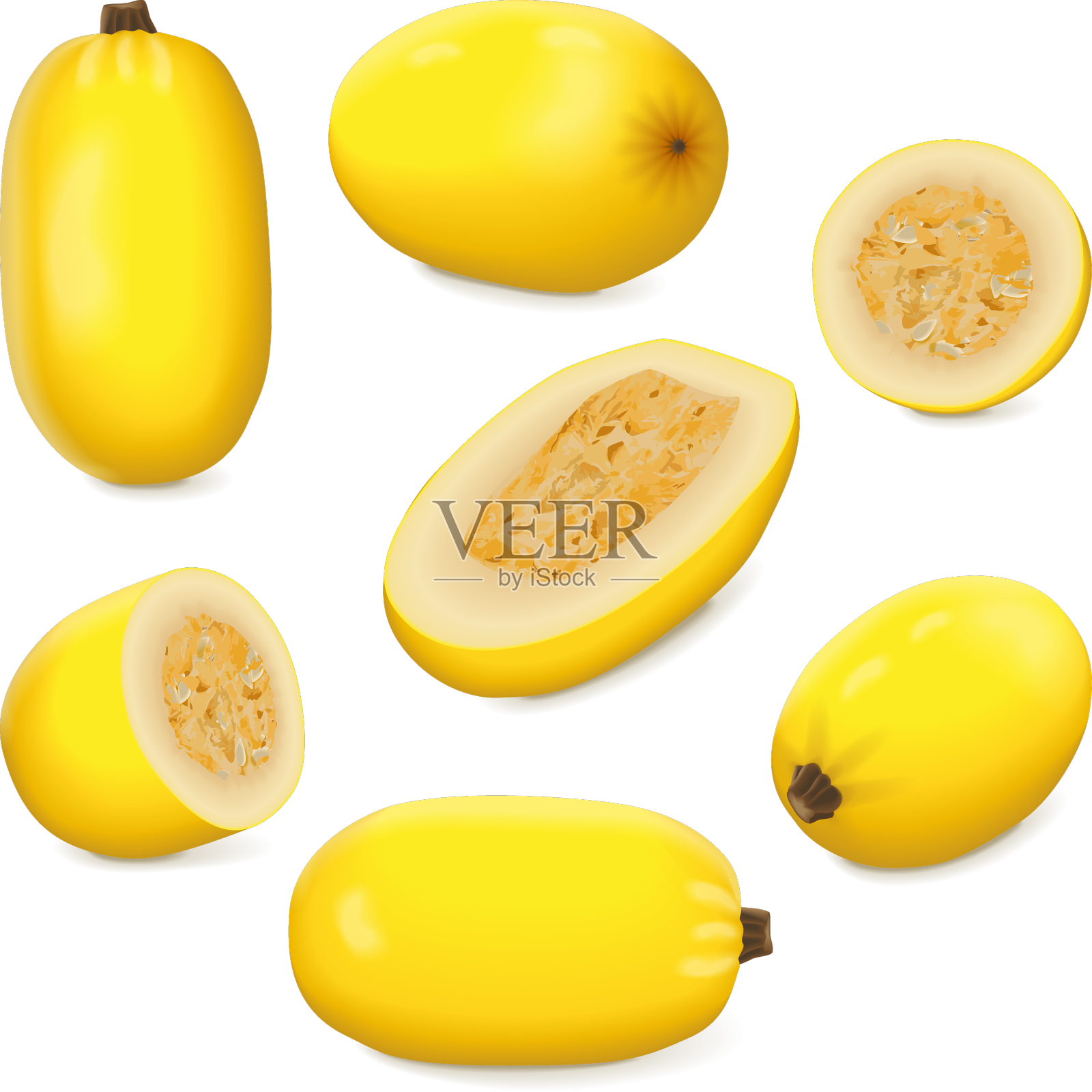 一套橙汁意面南瓜设计元素图片