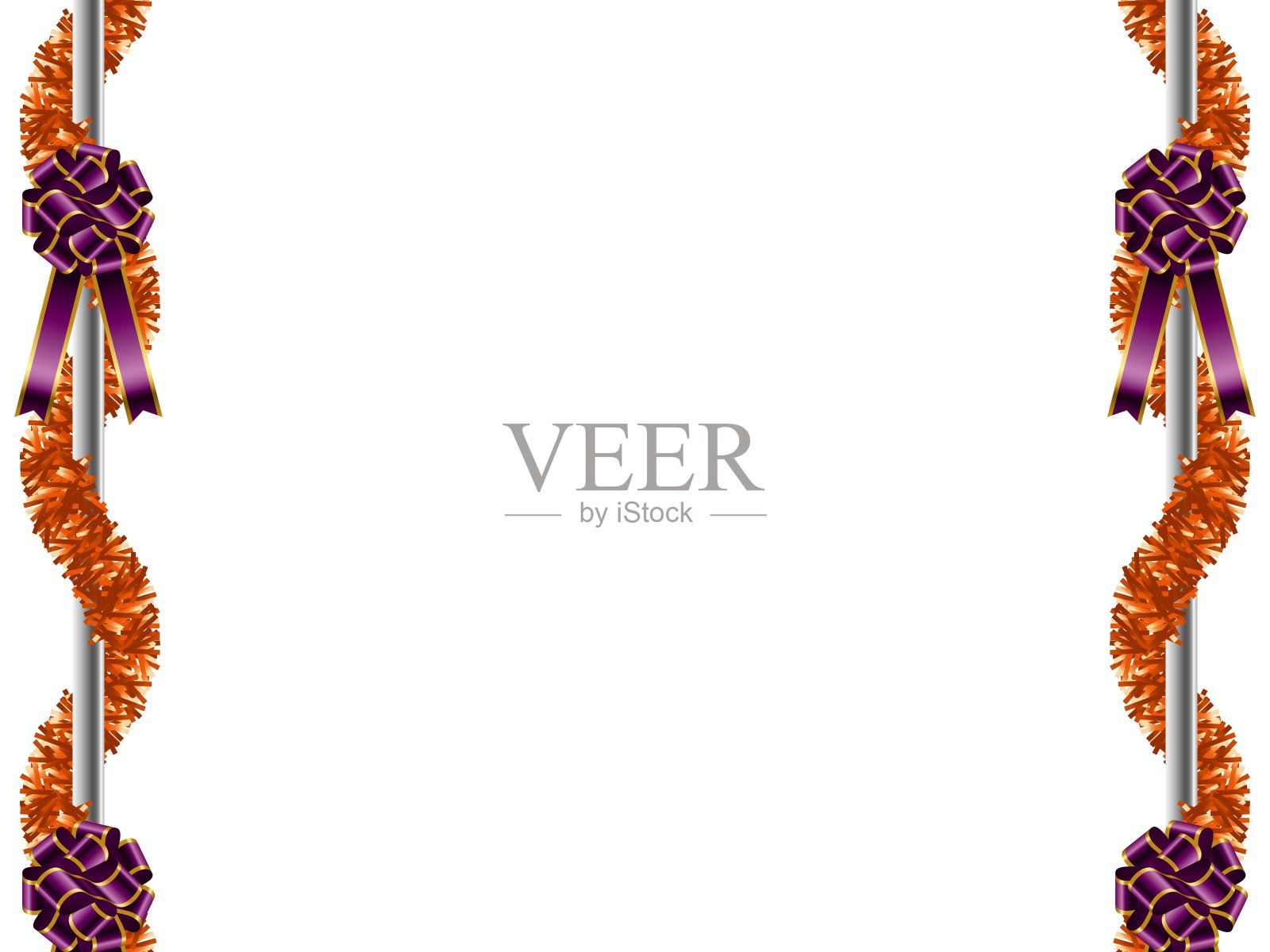 带模塑的杆-橙色7插画图片素材