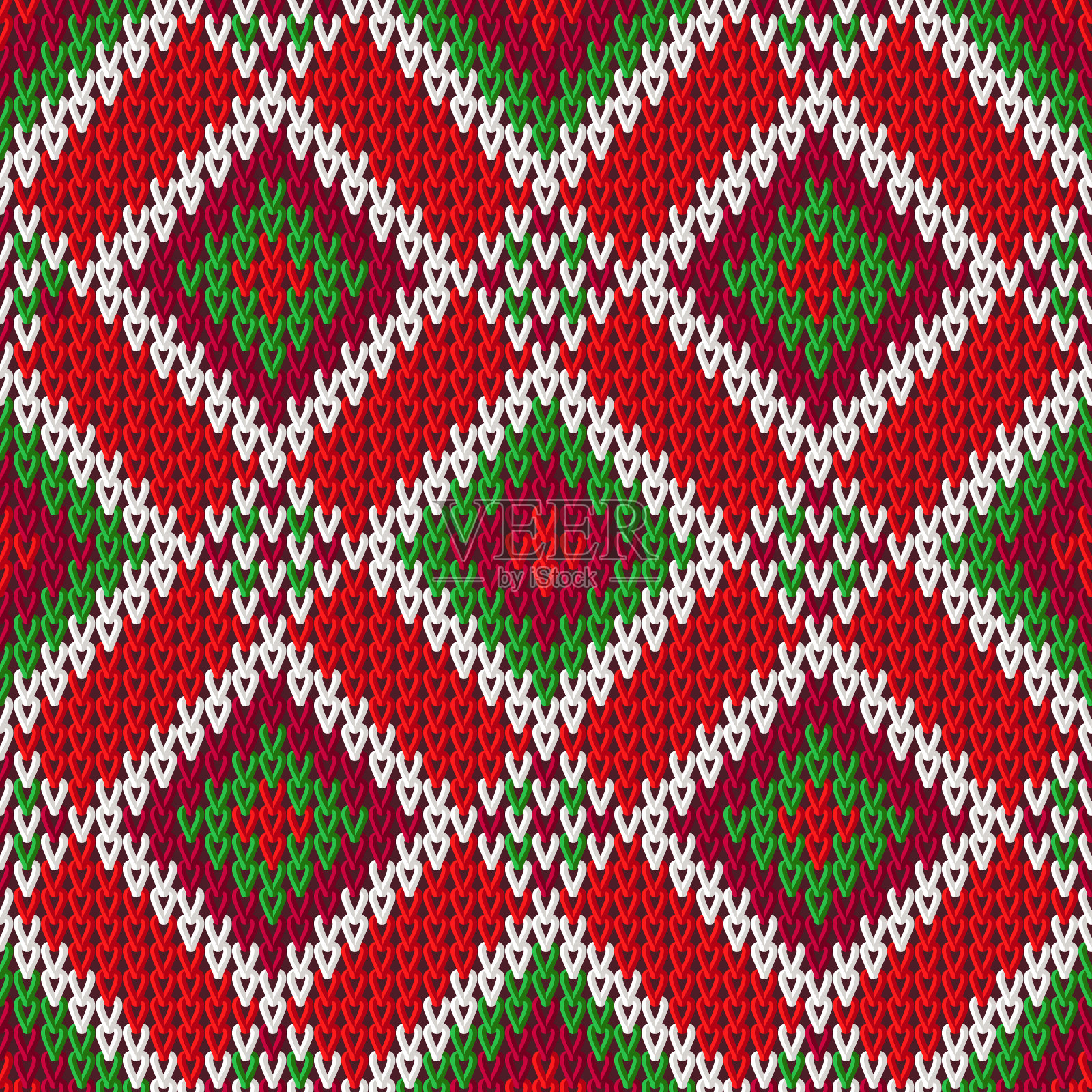 针织无缝图案。插画图片素材