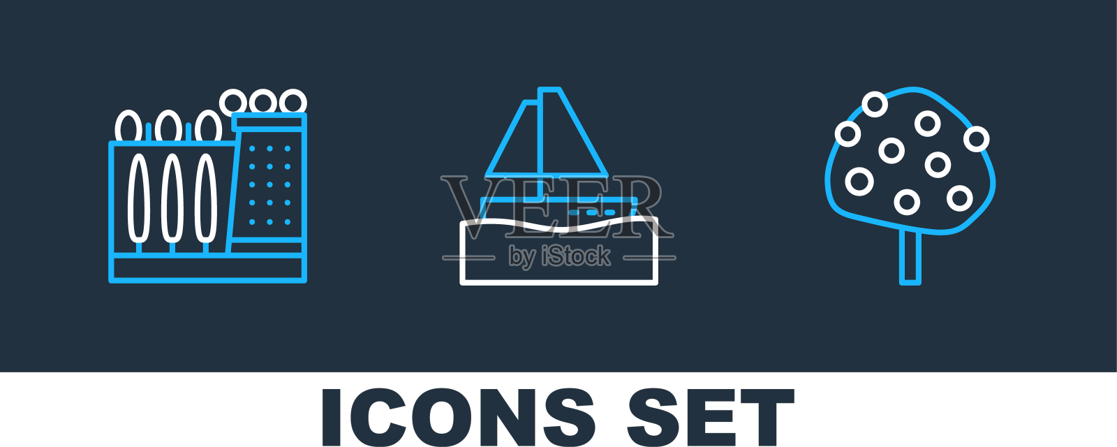 设线橙树大理博物馆和游艇设计元素图片