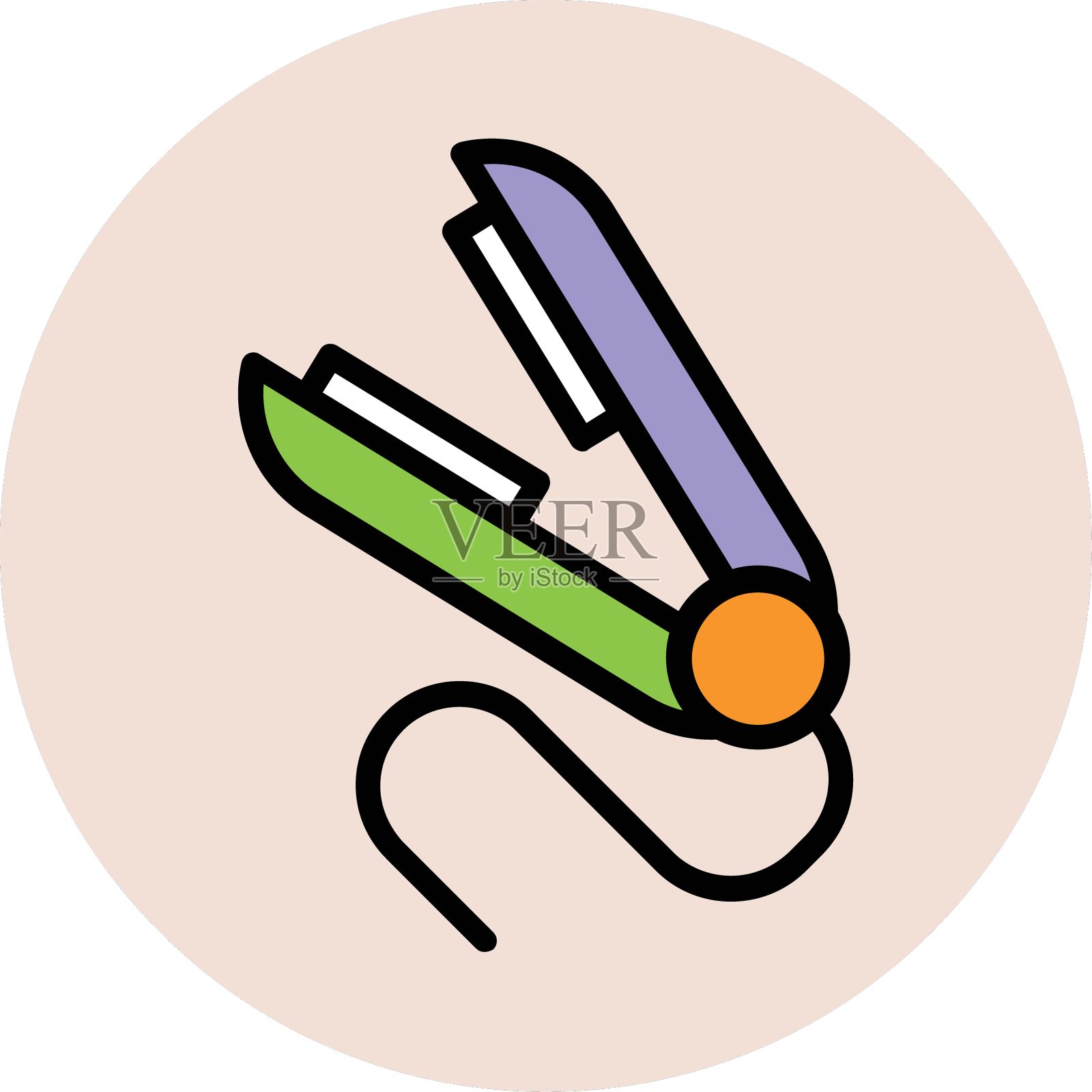 现代美容和时尚icon的概念设计元素图片