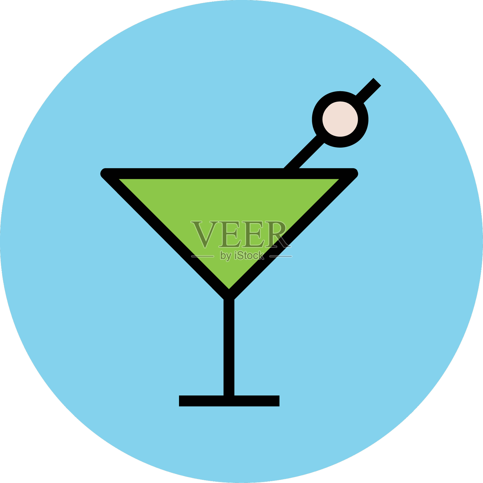 现代美容和时尚icon的概念设计元素图片