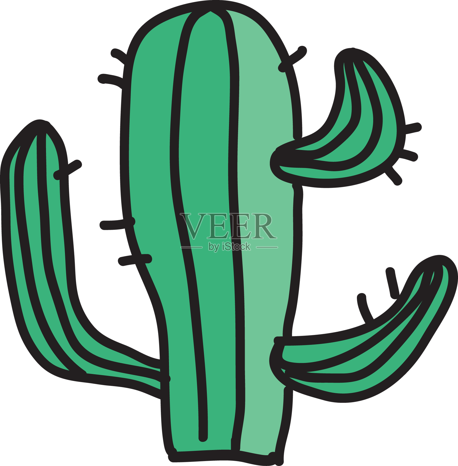 简单可爱的农场涂鸦套装设计元素图片