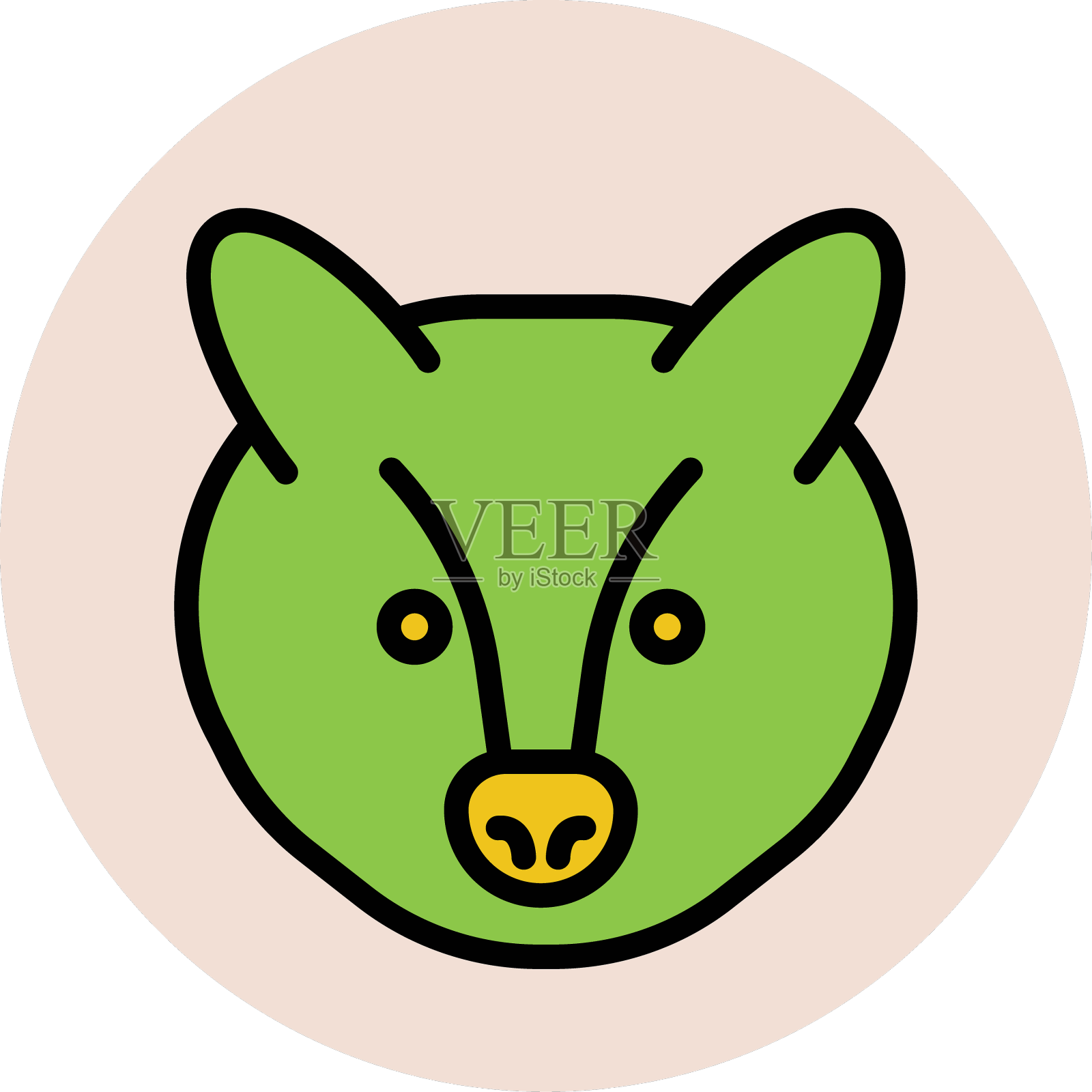 现代动物图标概念设计元素图片