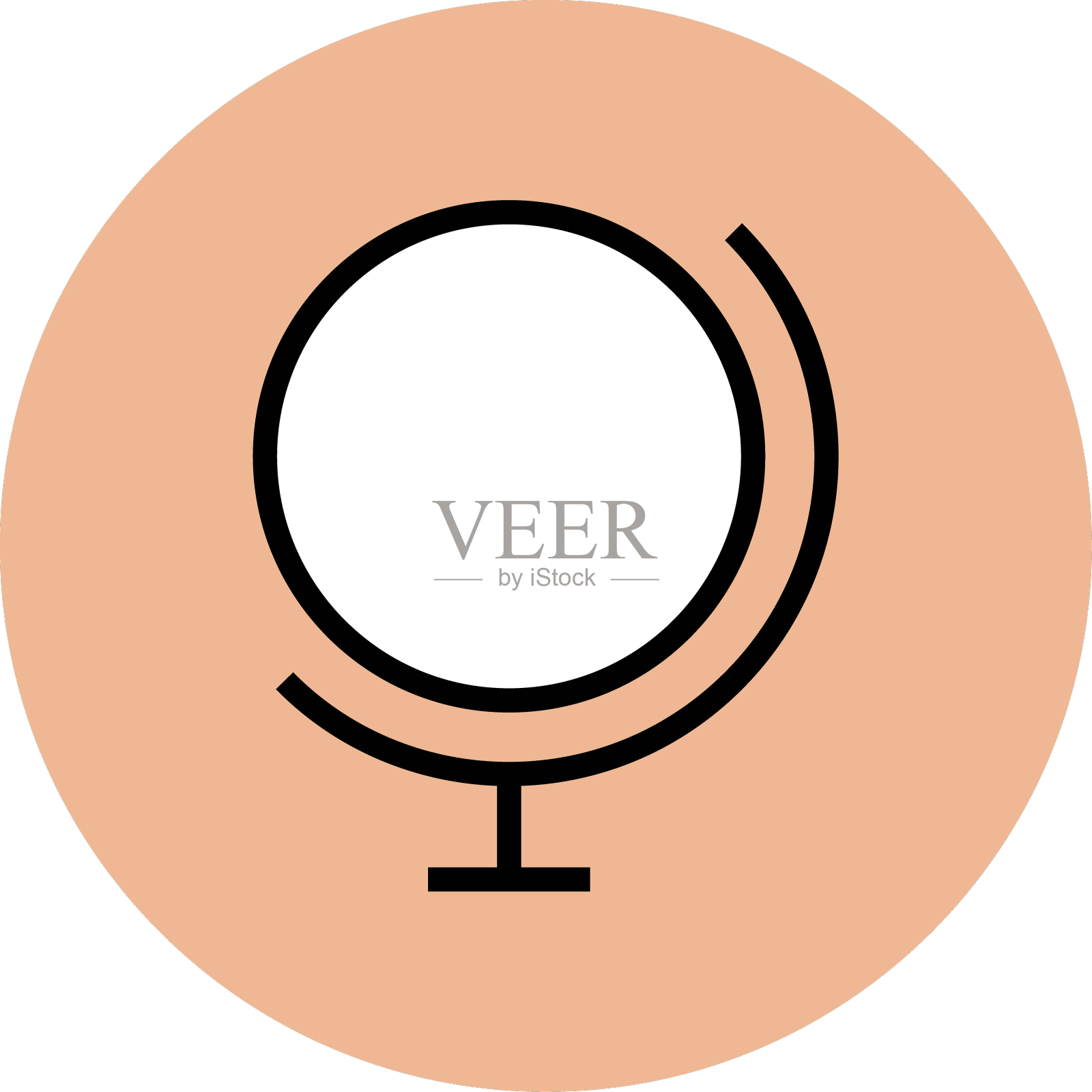 现代酒店和餐厅的图标概念设计元素图片