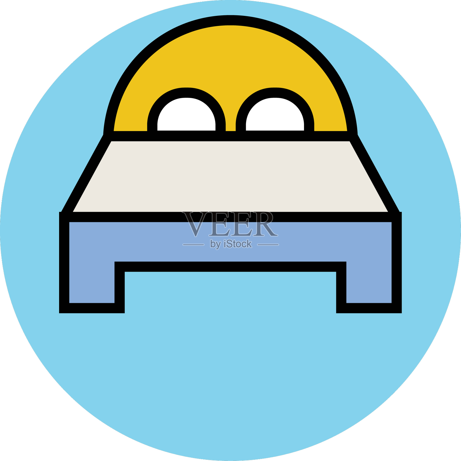 现代酒店和餐厅的图标概念设计元素图片