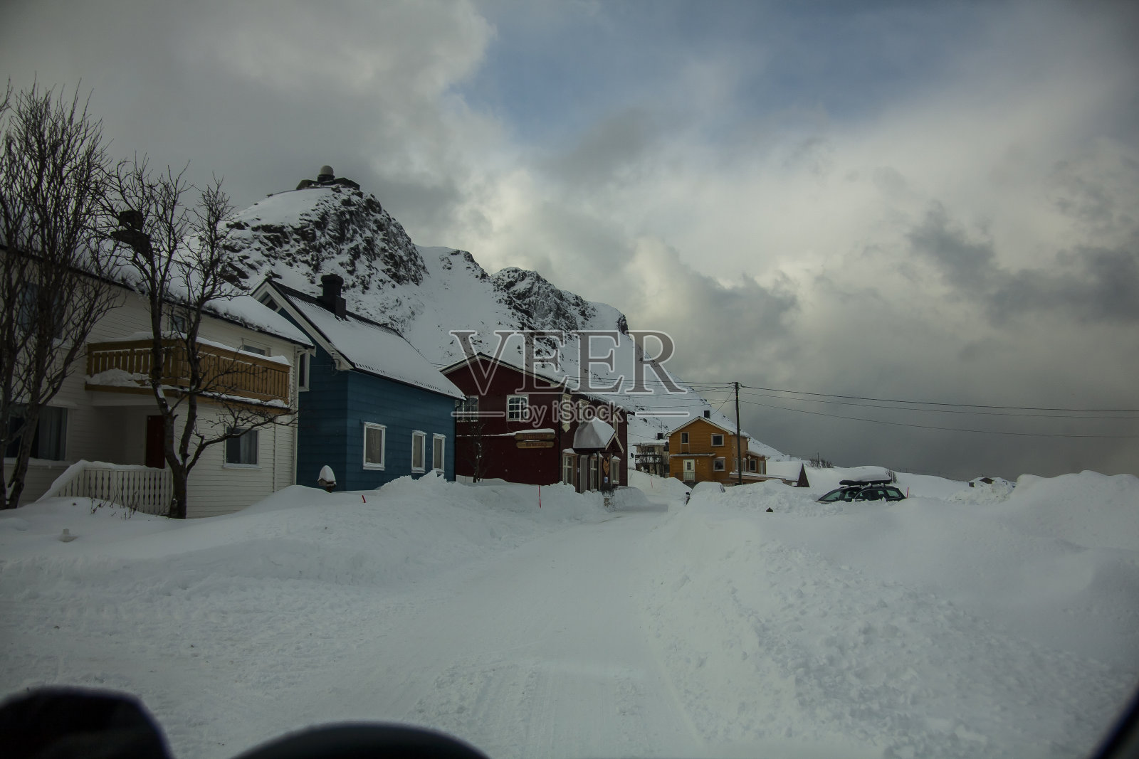 挪威北部罗弗敦群岛的冬天照片摄影图片