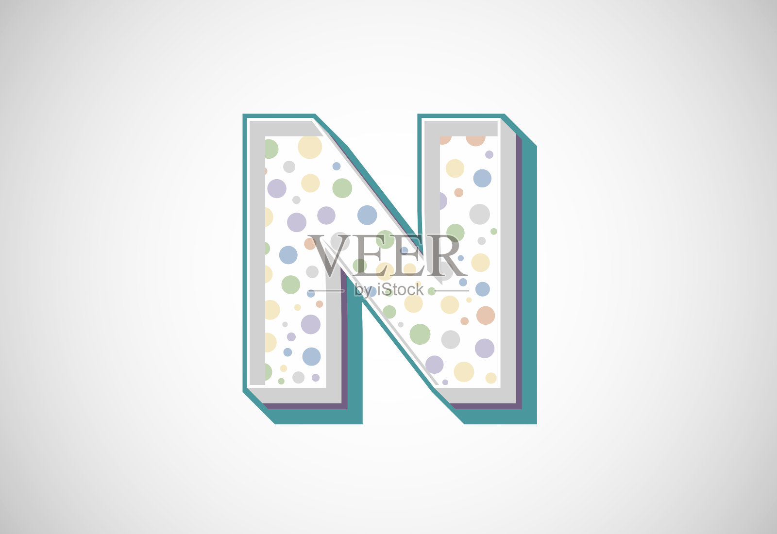 复古风格大胆的现代矢量字母设计插画图片素材