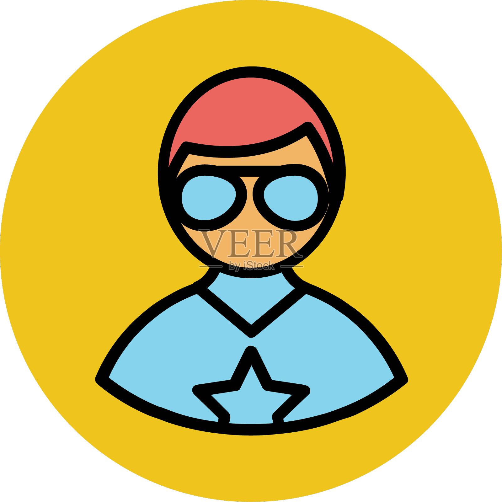 现代头像图标概念设计元素图片