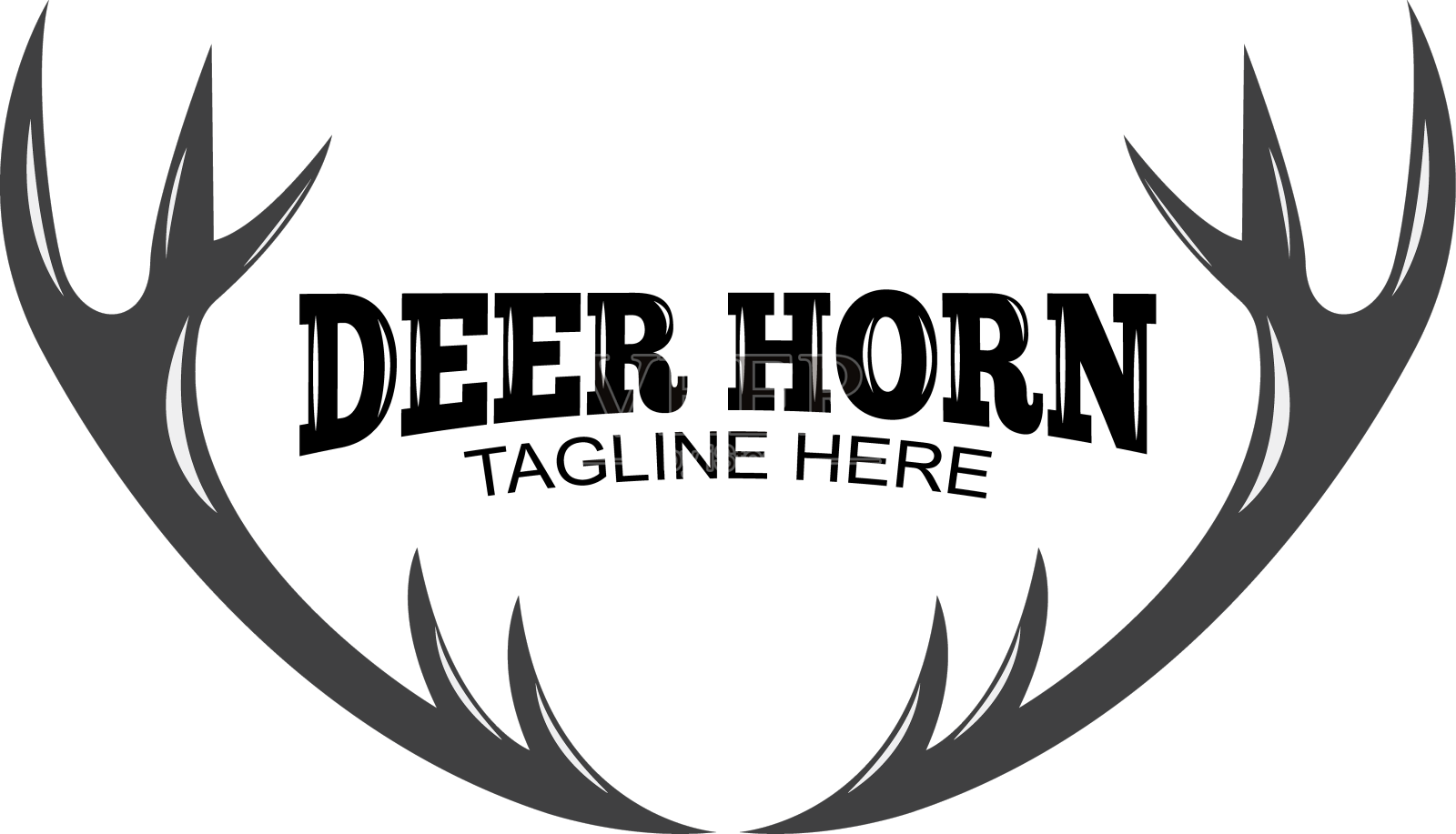 鹿角标志设计模板设计元素图片