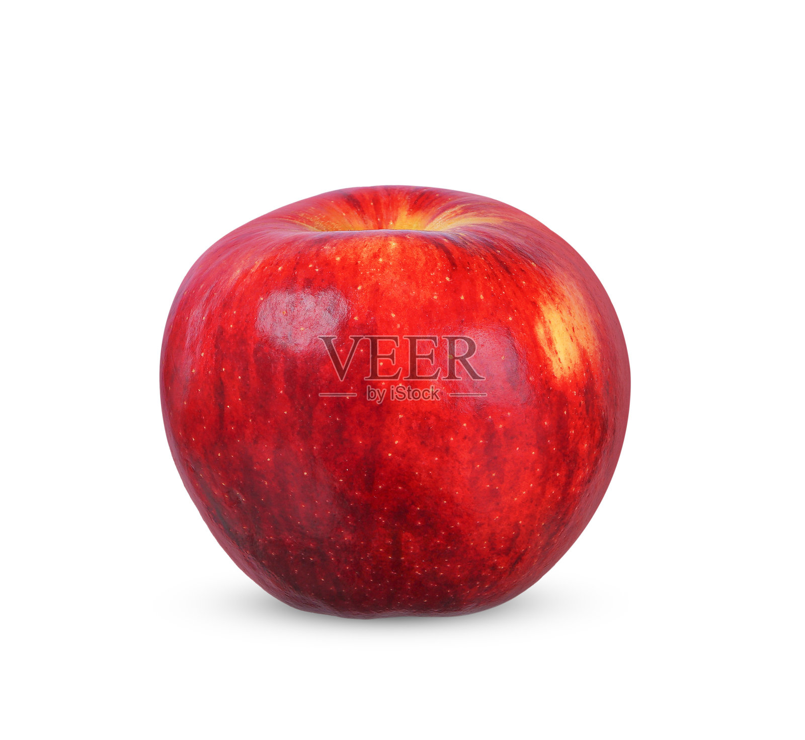 白色背景上孤立的红苹果。照片摄影图片